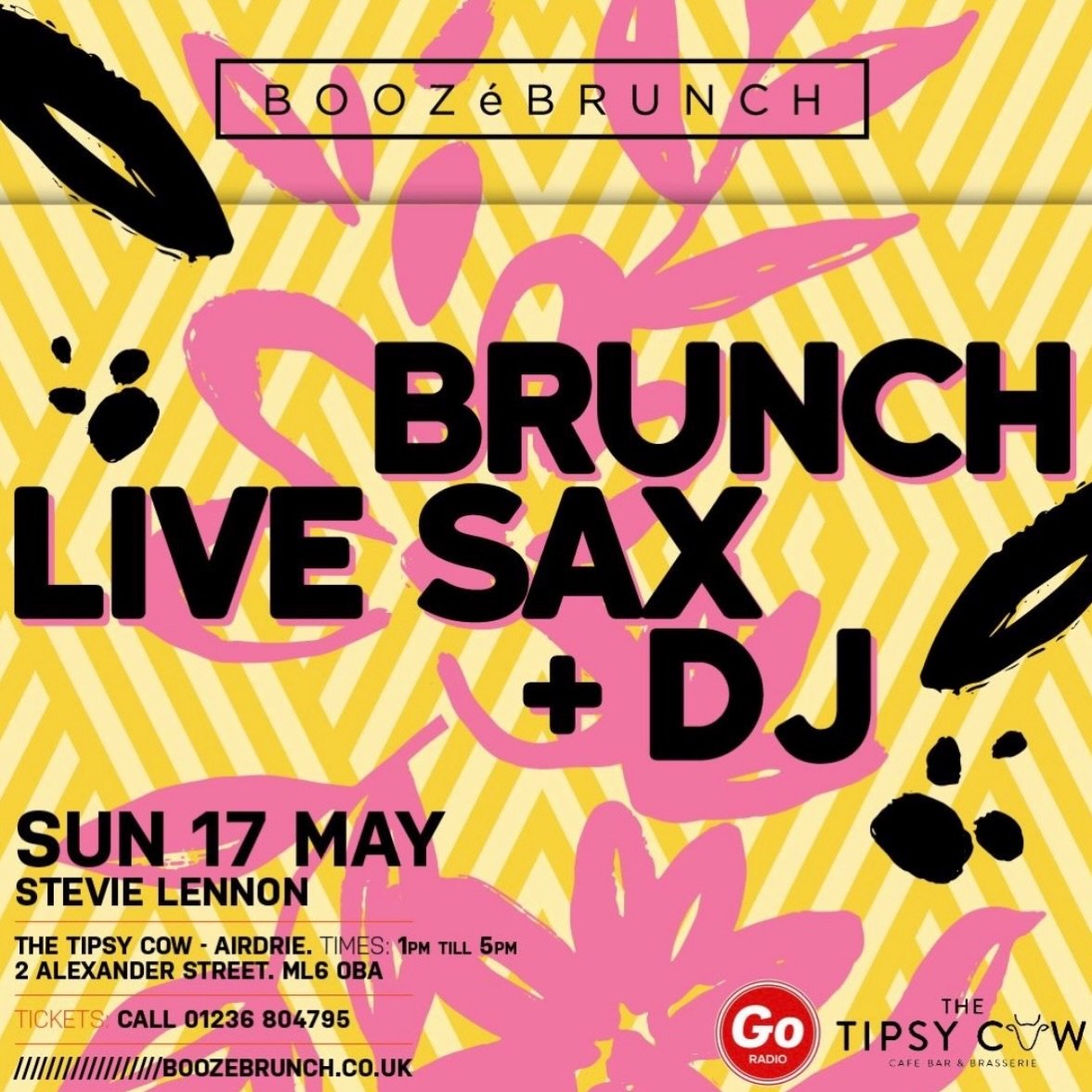 REMINDER 🚨

Our Boozy Brunch with Stevie Lennon has been moved to a new date due to a scheduling change.

New date: 17th May

All tickets remain valid for the new date.

If you are unable to attend the new date, please contact us via DM regarding yo