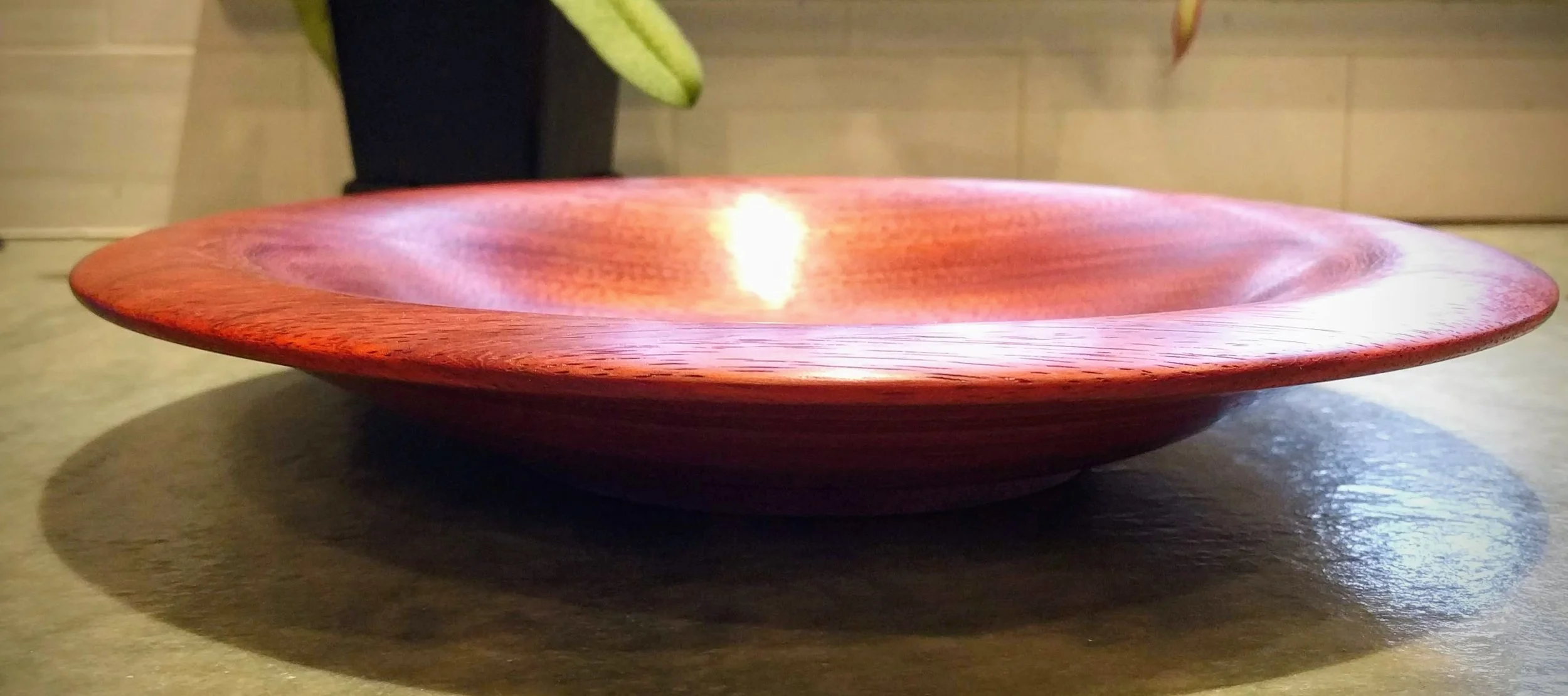 Handcrafted Wood Platter, Padauk, Article 214