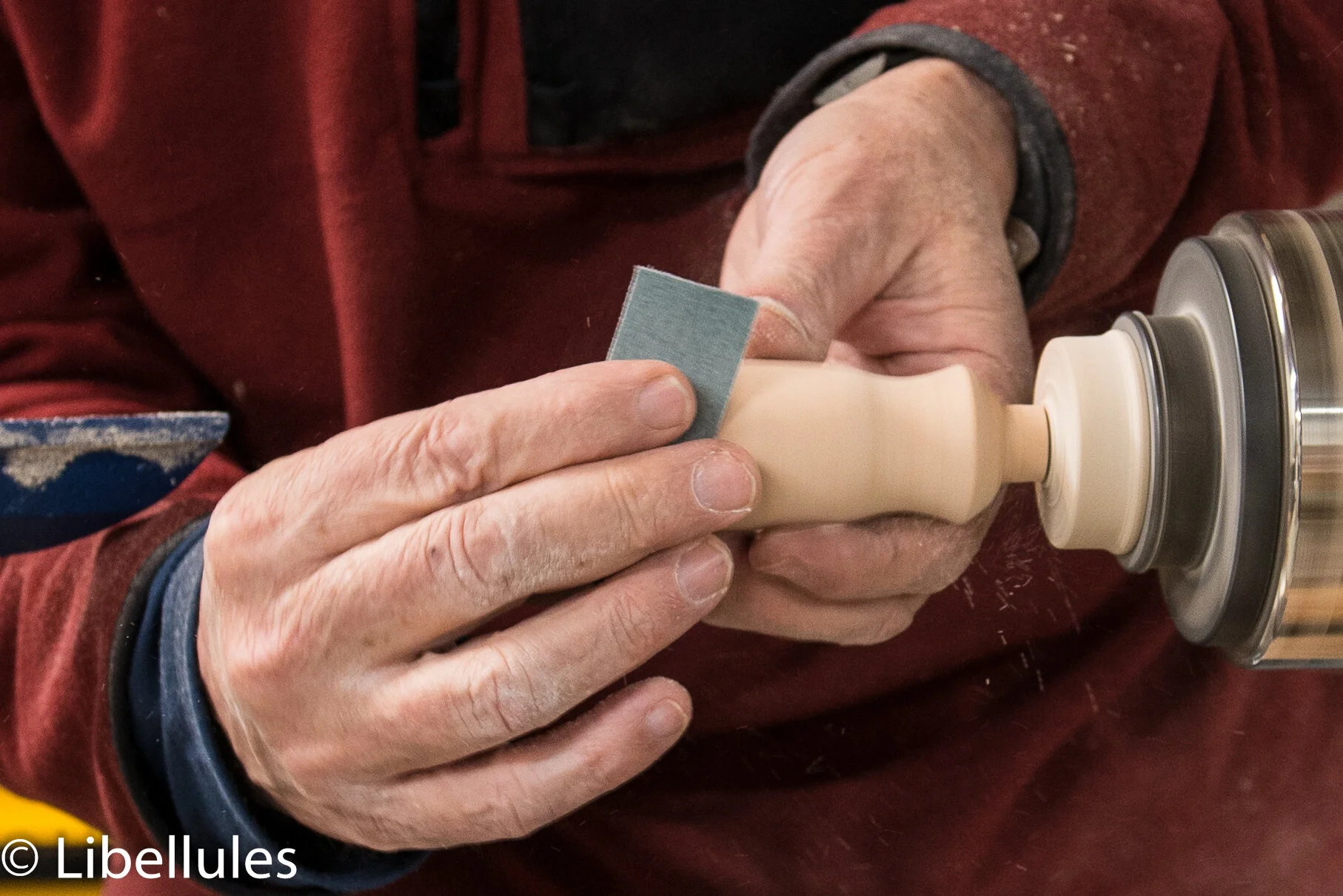 ... sanding to ensure comfortable feel in hand...