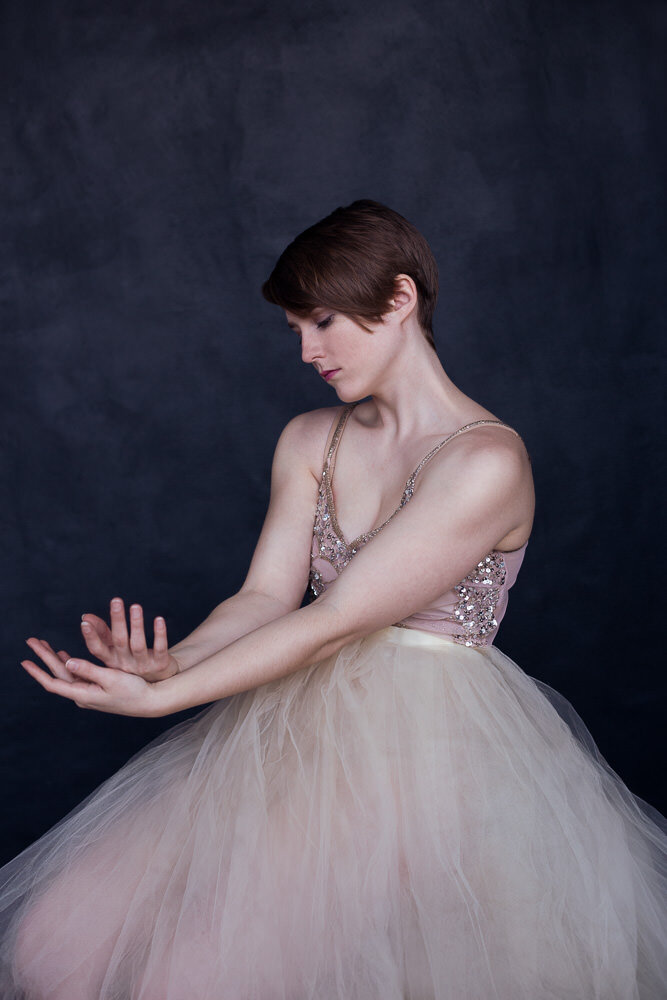 ballerina in tulle skirt