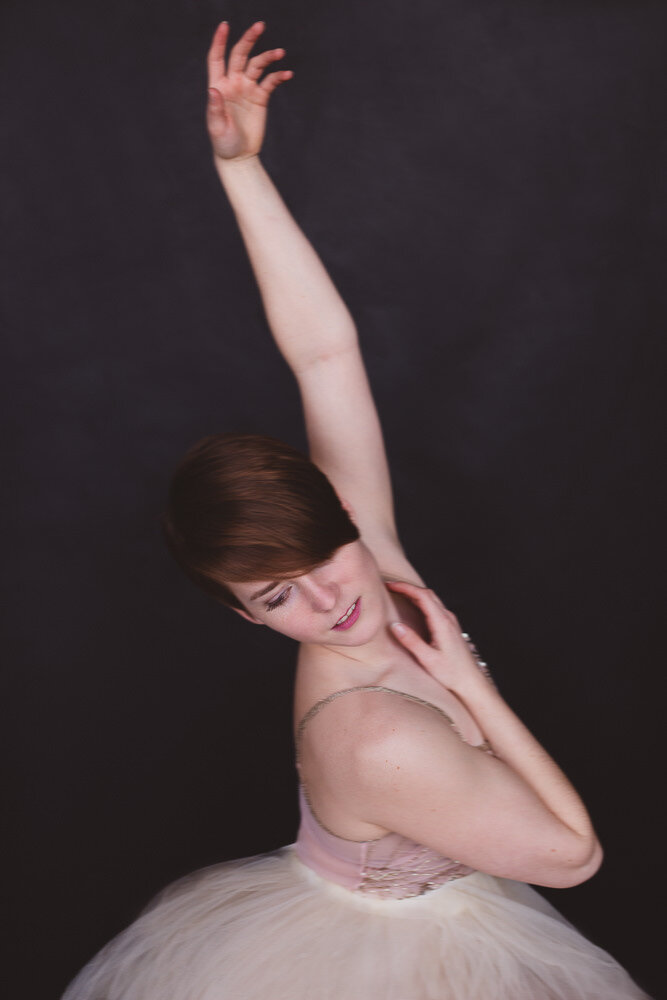 blurred portrait of a dancer