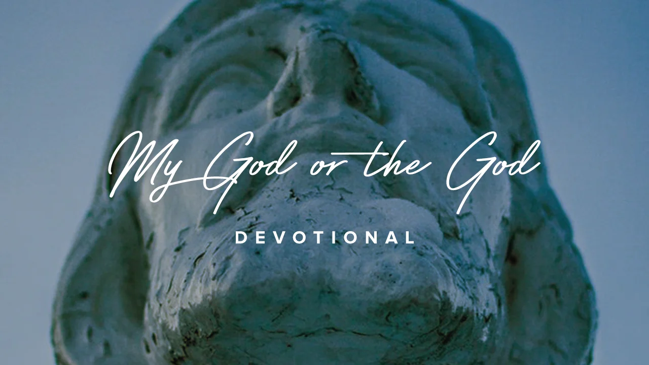 MY GOD OR THE GOD