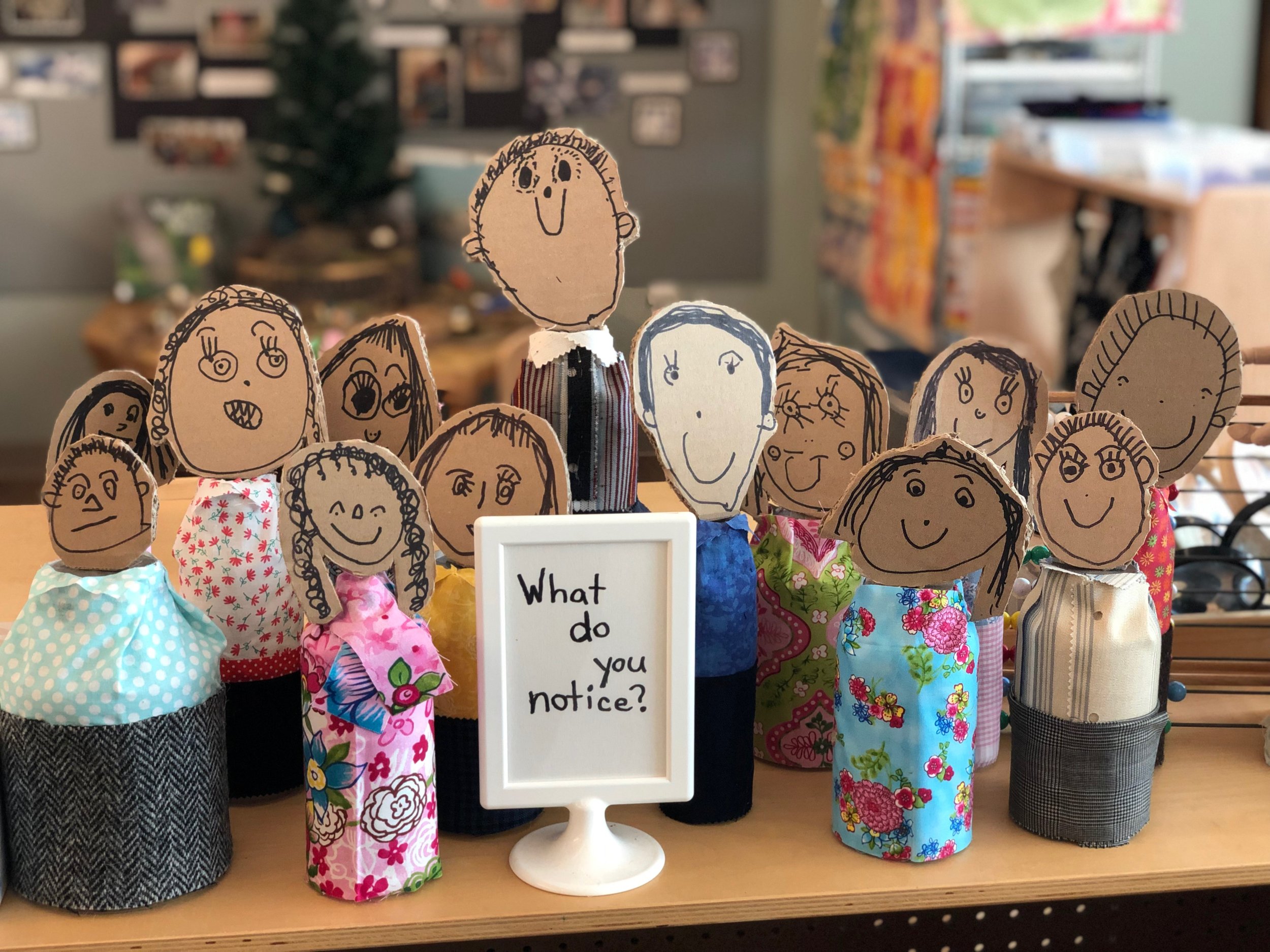 3D self portraits, Rachel and Sue’s classroom, April, 2019