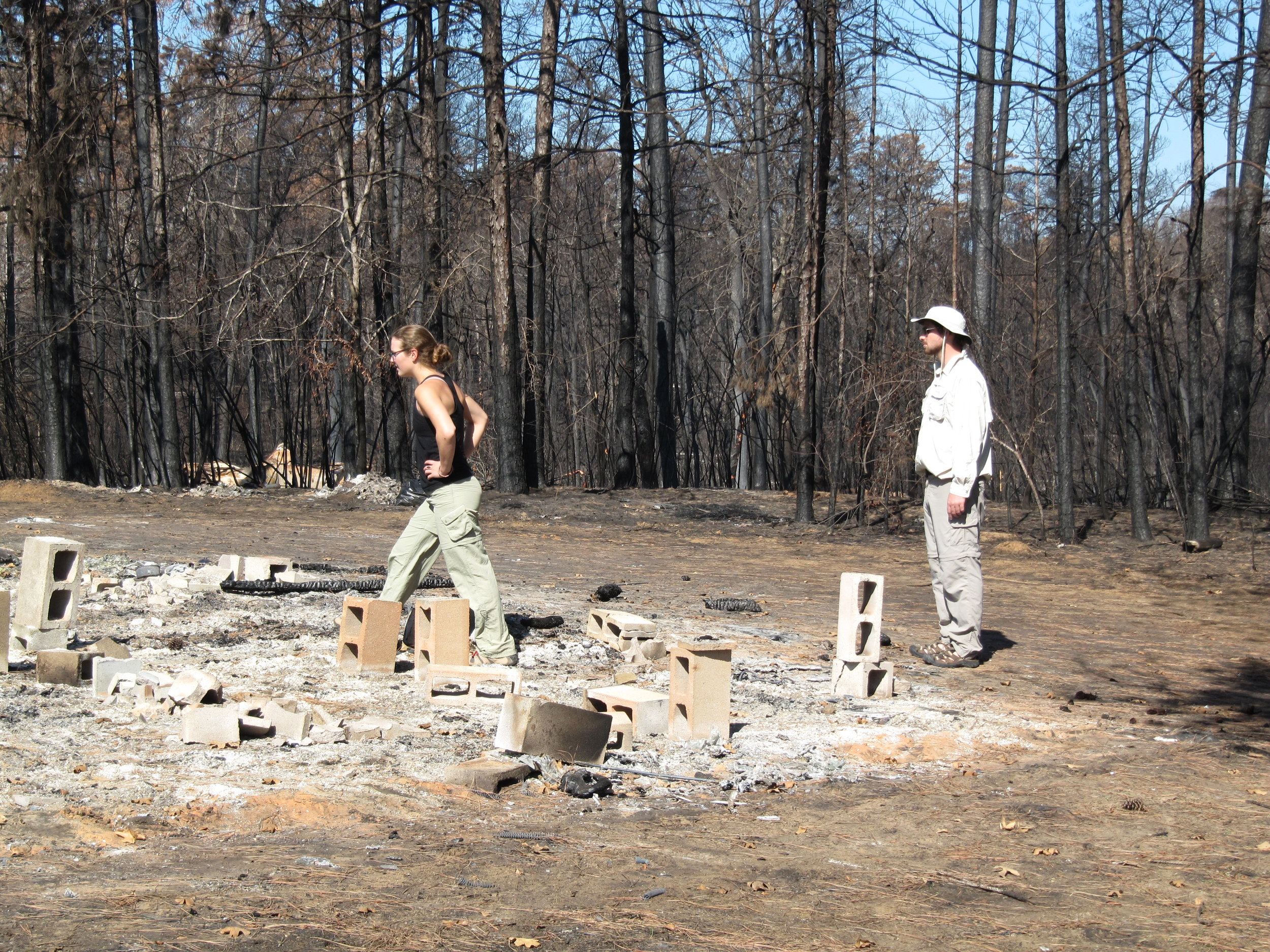 Kate and Davin at deer camp.JPG