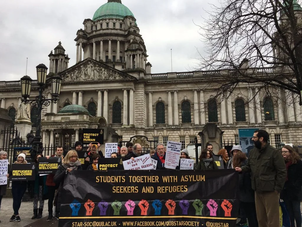 The Housing4All demo at City Hall on 5th February 2018.