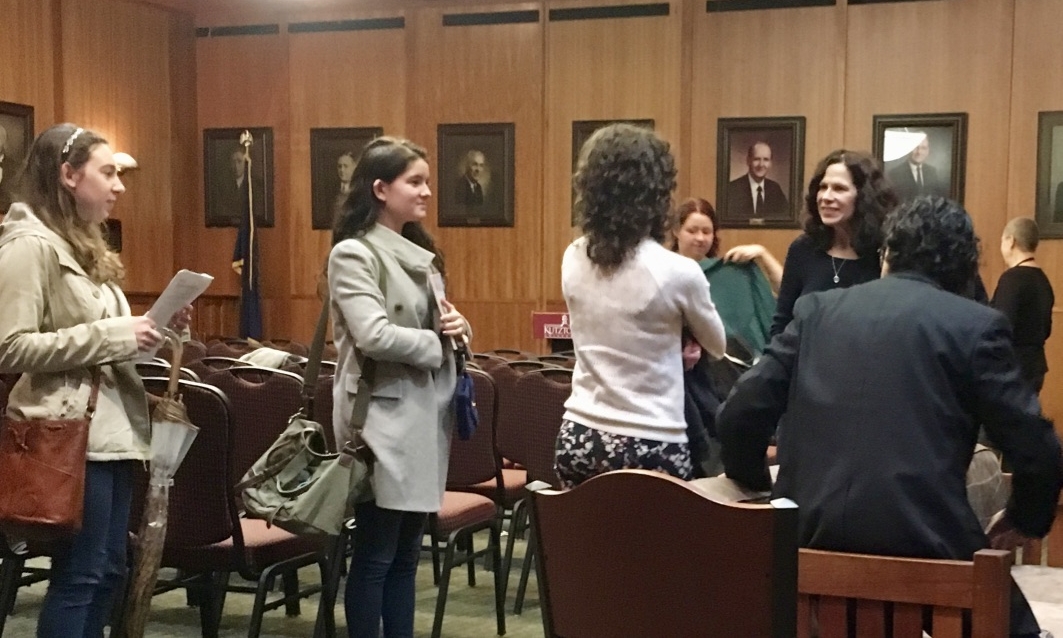 Meeting students at Kutztown University