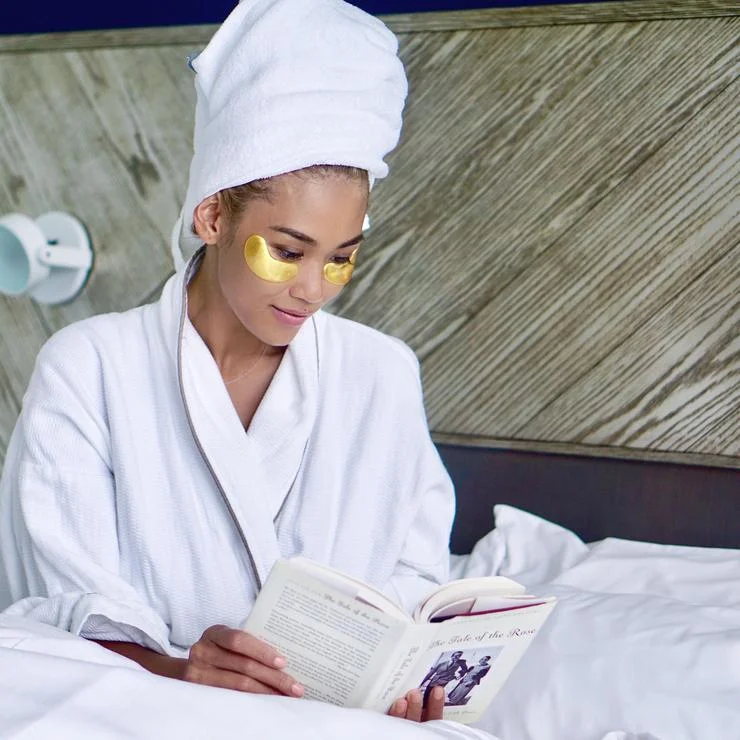 The Code Of Style Wearing Grace and Stella Eye Masks
