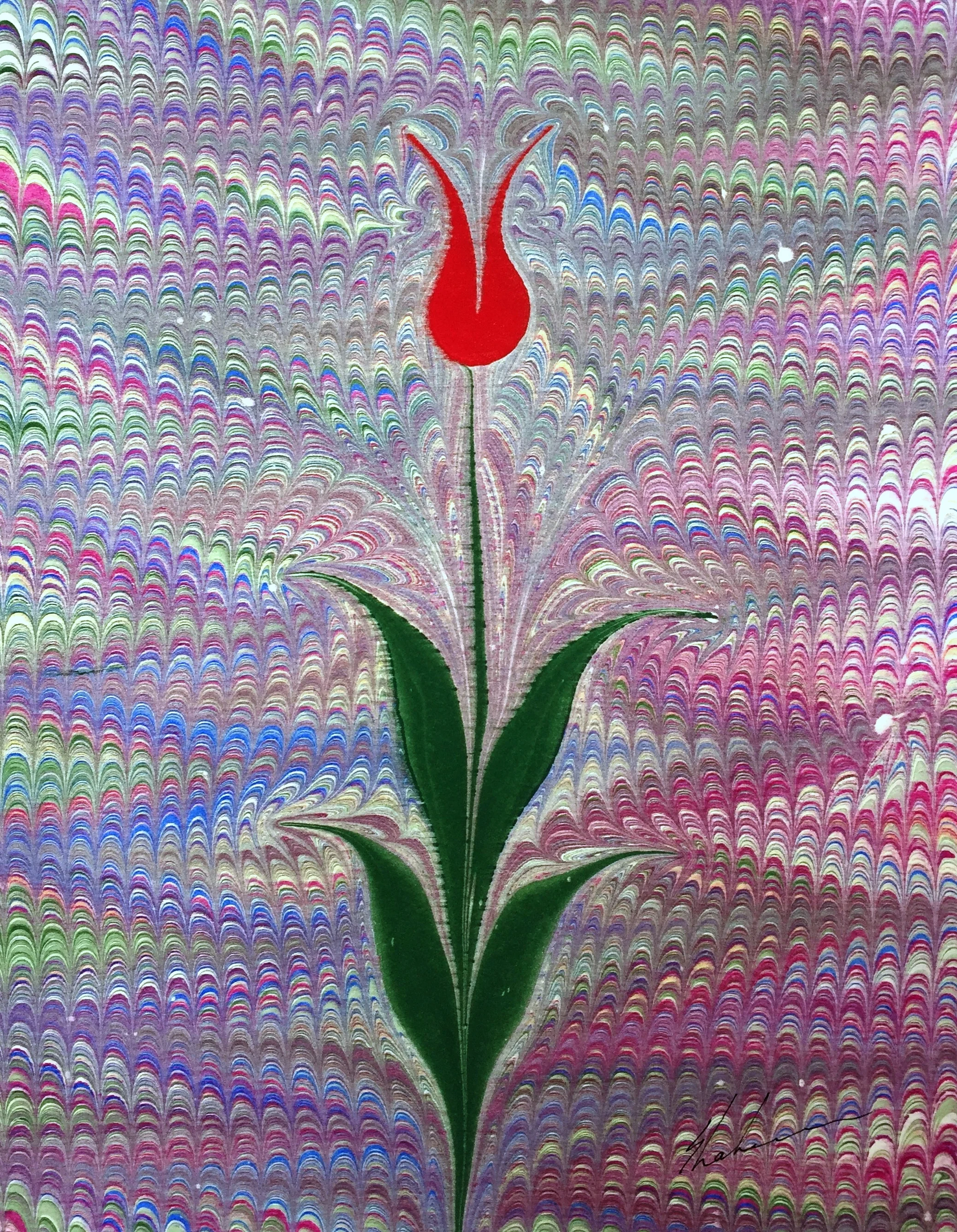 Combed Ebru with Tulip for decorating.JPG