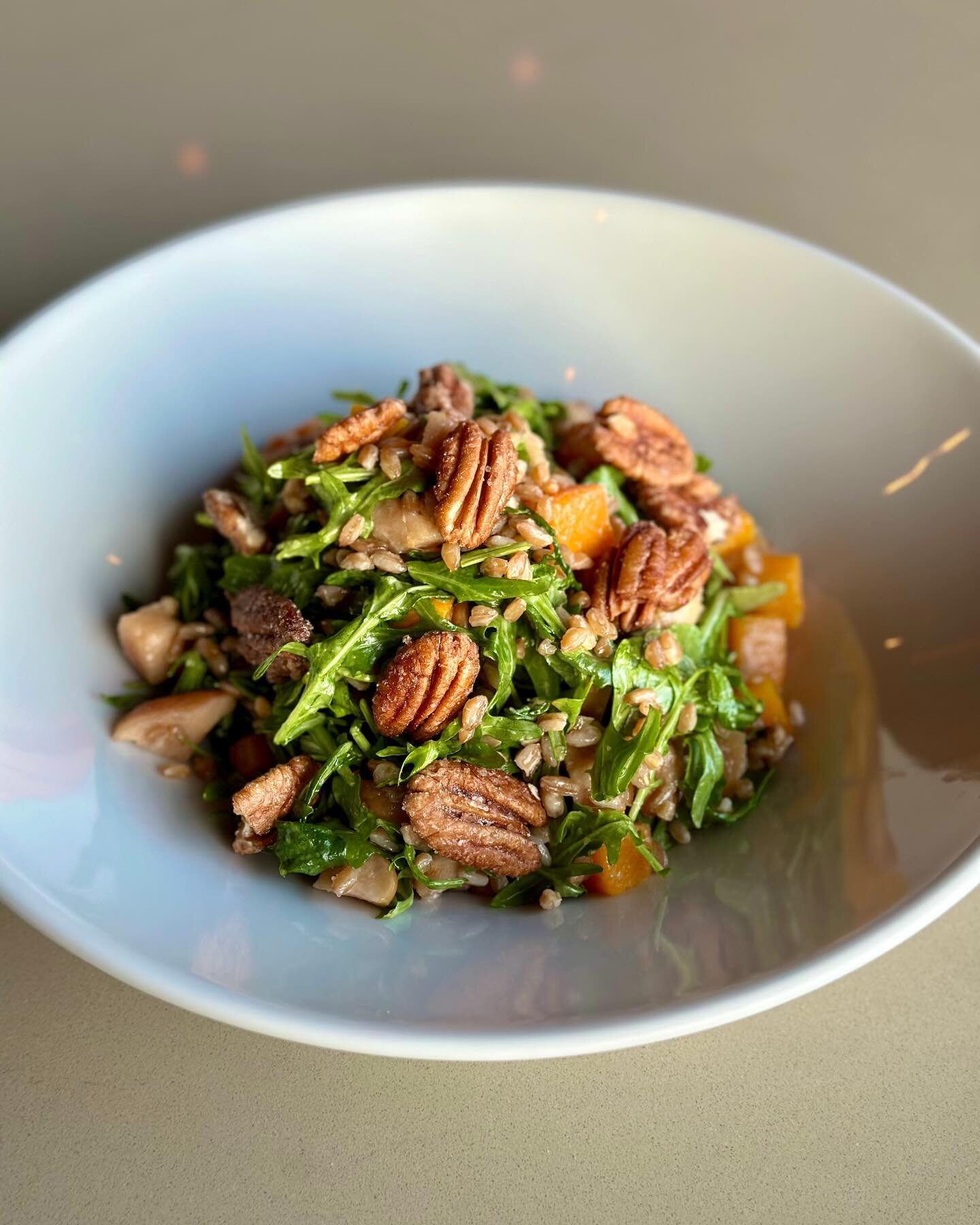 The Roasted Butternut &amp; Apple Salad. What New Years Resolutions are made of! 

#newyearsresolution #salad #candiedpecans #mapleginger #lakehighlands #dallasdining #dallassalads #whiterocklake #eastdallas