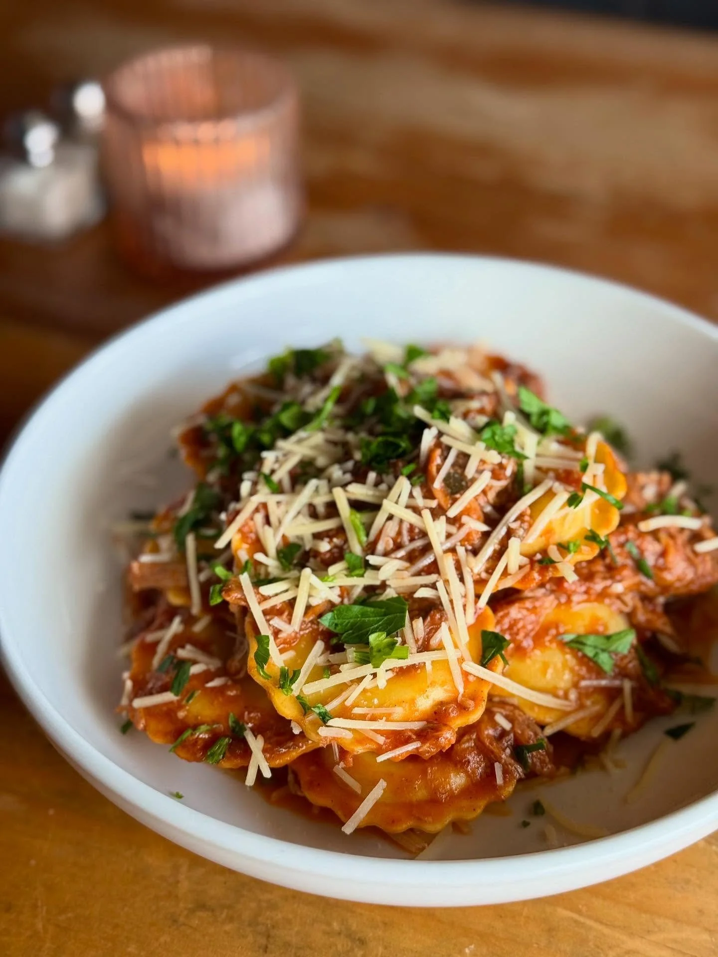 Mozzarella Ravioli in a Pulled Pork Ragu

#ravioli #porkragu #delicious #dallasdining #lheats #dallasfoodie #lakehighlands #eastdallasdining #whiterocklake