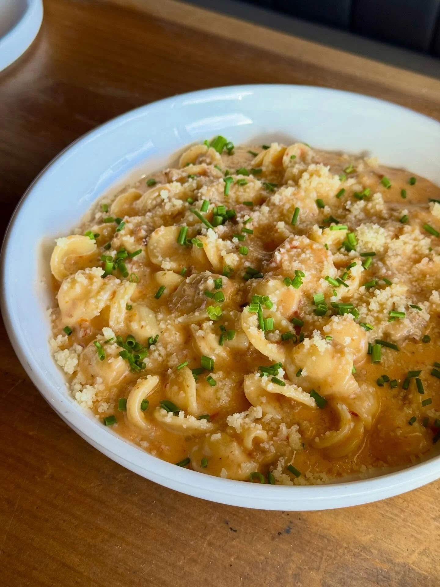 Spicy sausage orecchiette with a sun-dried tomato alfredo! 

#dallaspasta #dallasdining #lakehighlands #lheats #delish