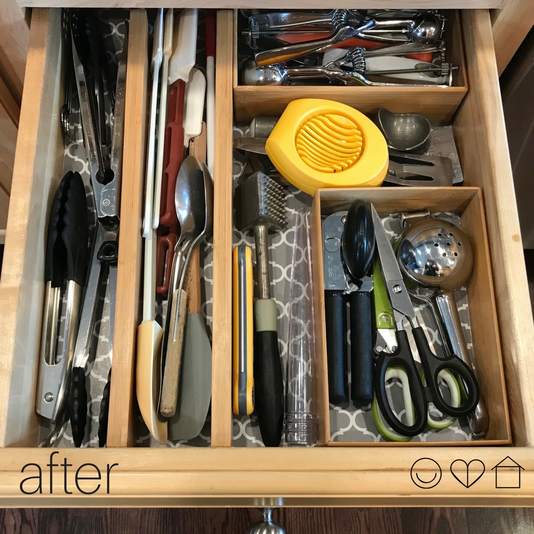 Kitchen organization after - Iowa