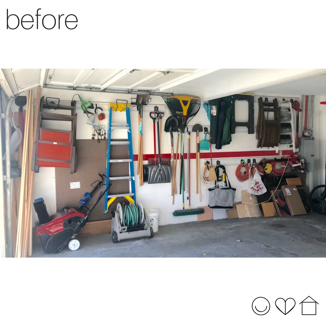 Garage organization before