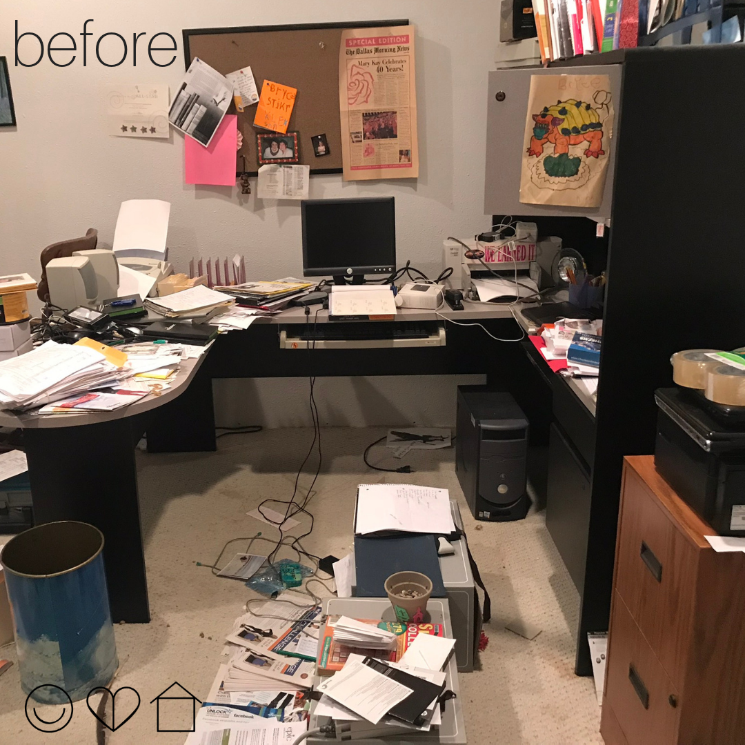 Office organization before - Iowa