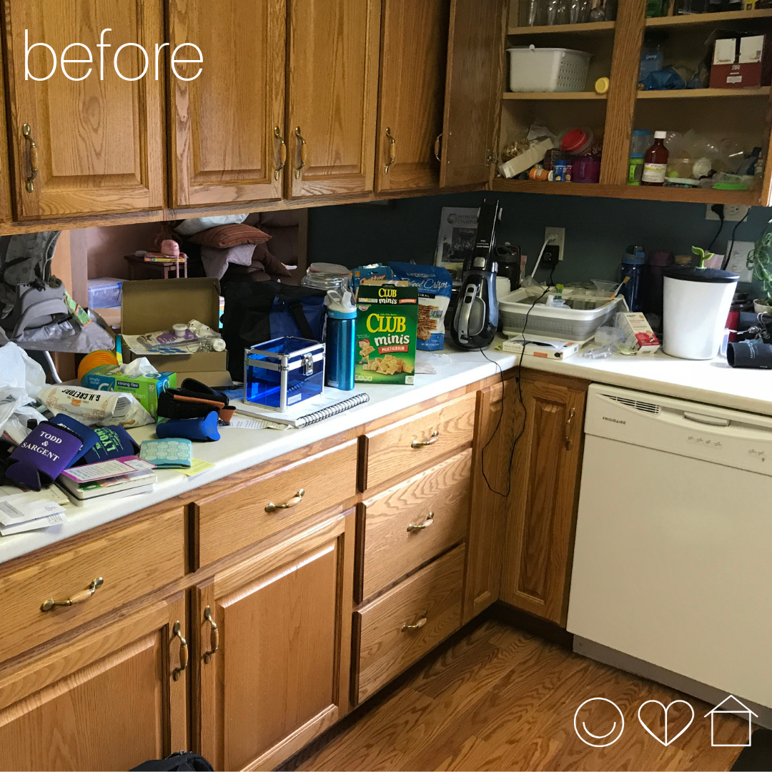 Kitchen organization before