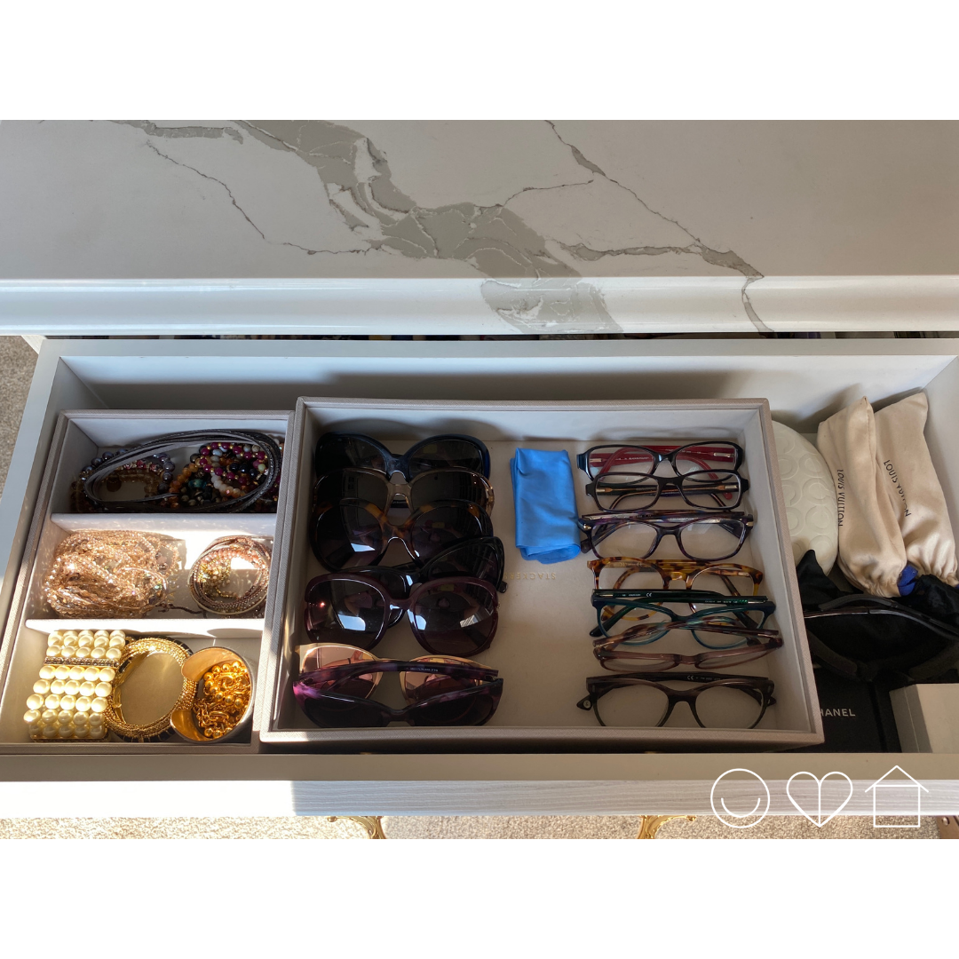 Bedroom drawer organization