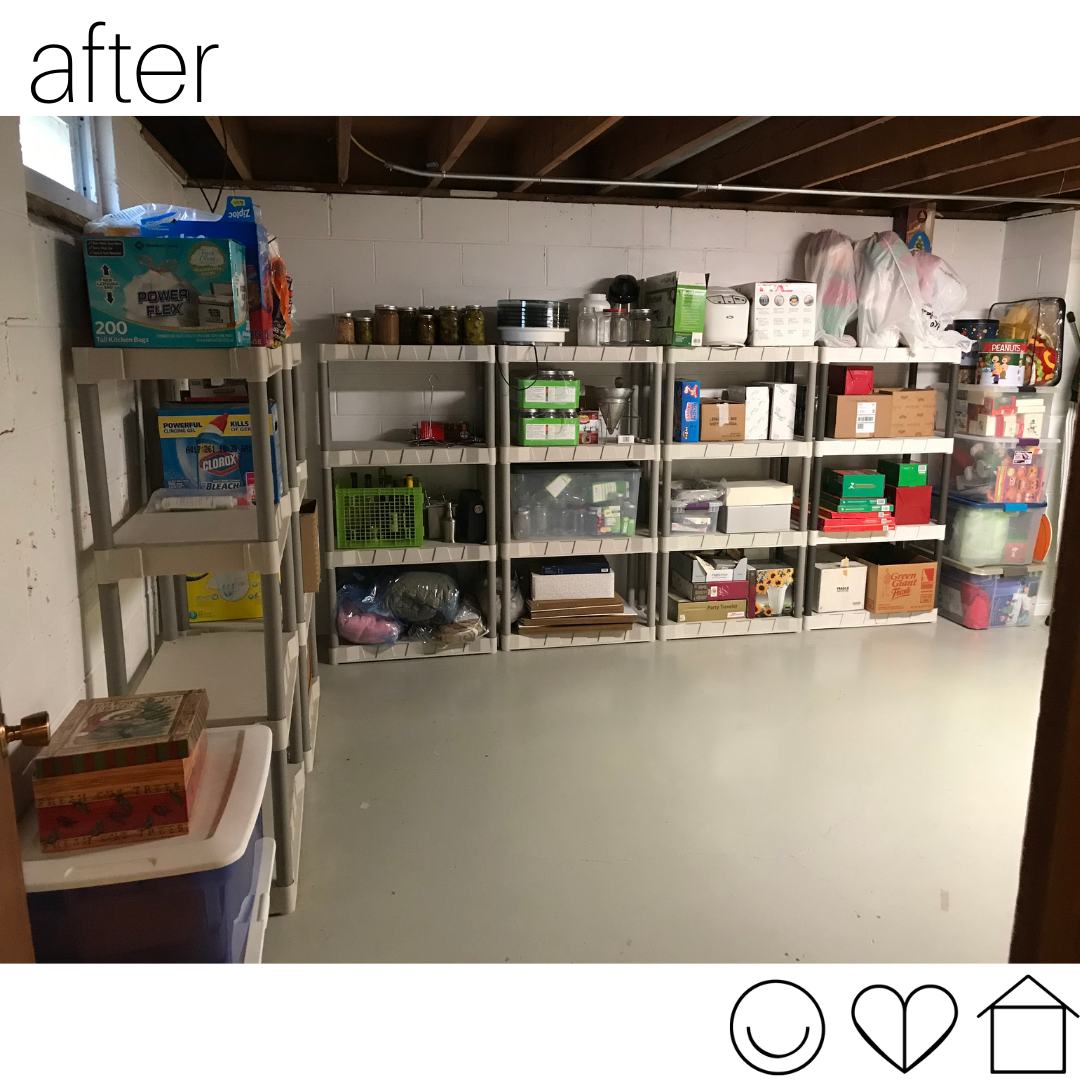 Basement organization after