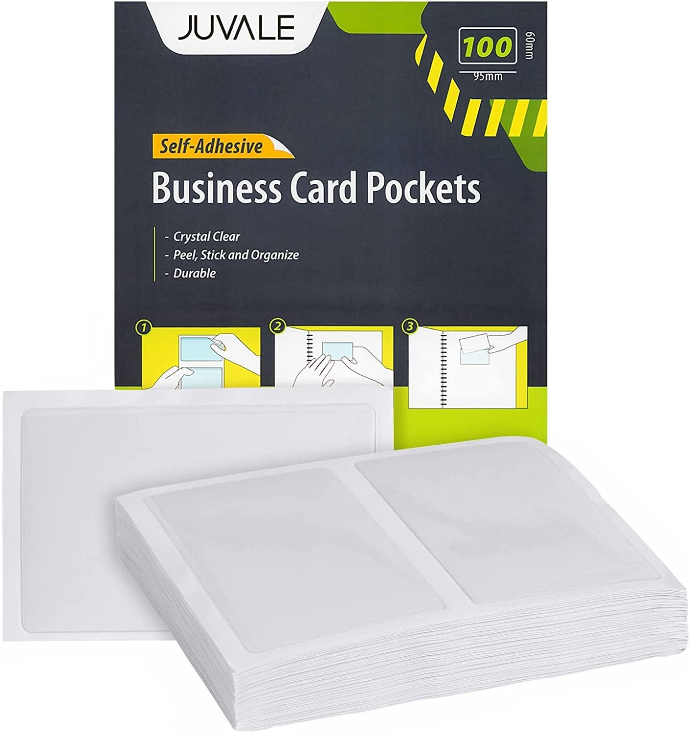 Clear business card pocket holders