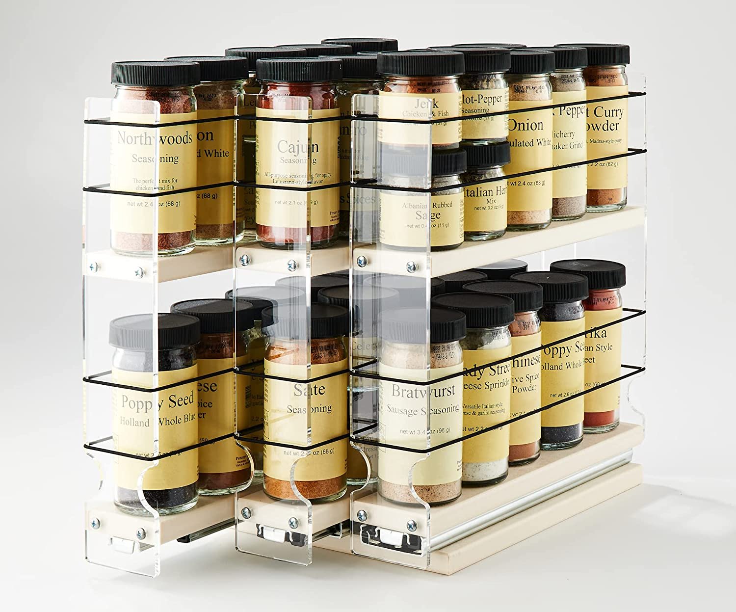 Vertical spice cabinet