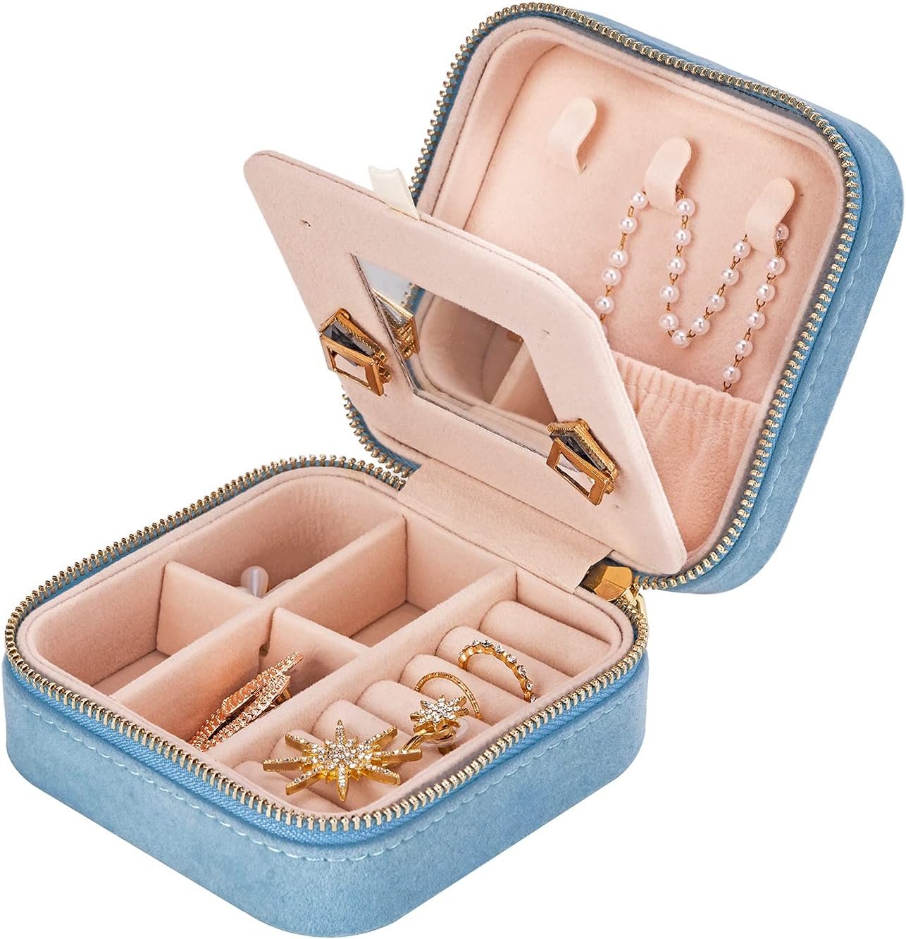 Travel jewelry case