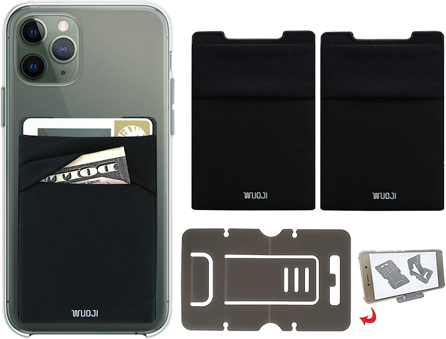 RFID blocking phone card wallet