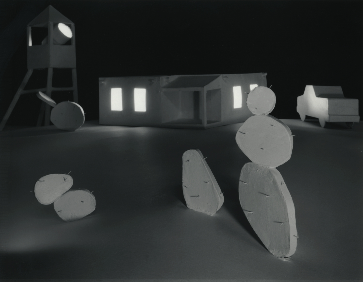   Desert House with Cactus , 1980 