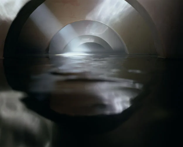 Four Flooded Arches from Center with Fog , 1999