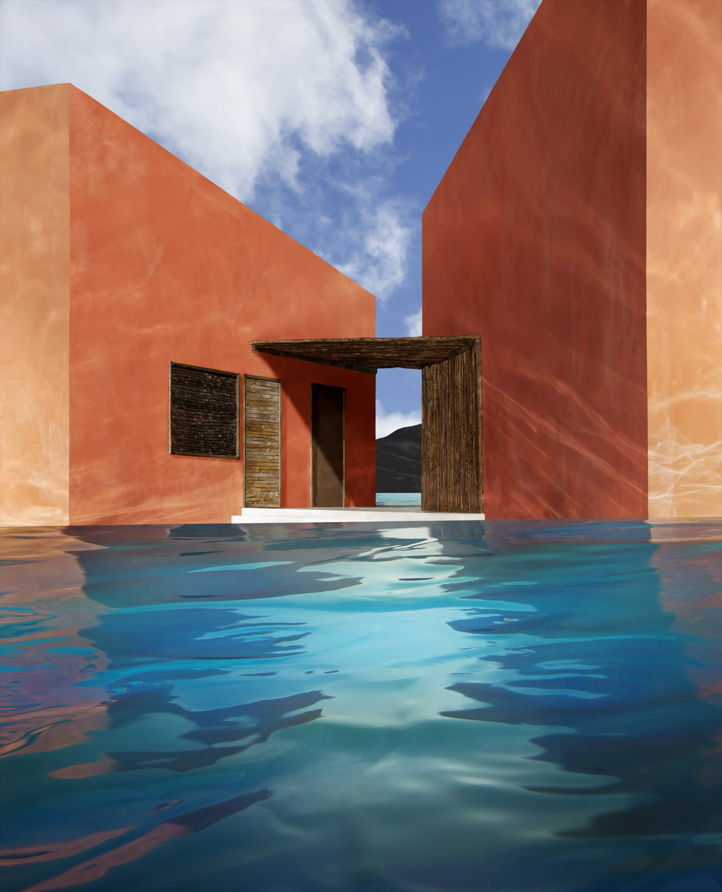   Patio with Blue Sky , 2024 