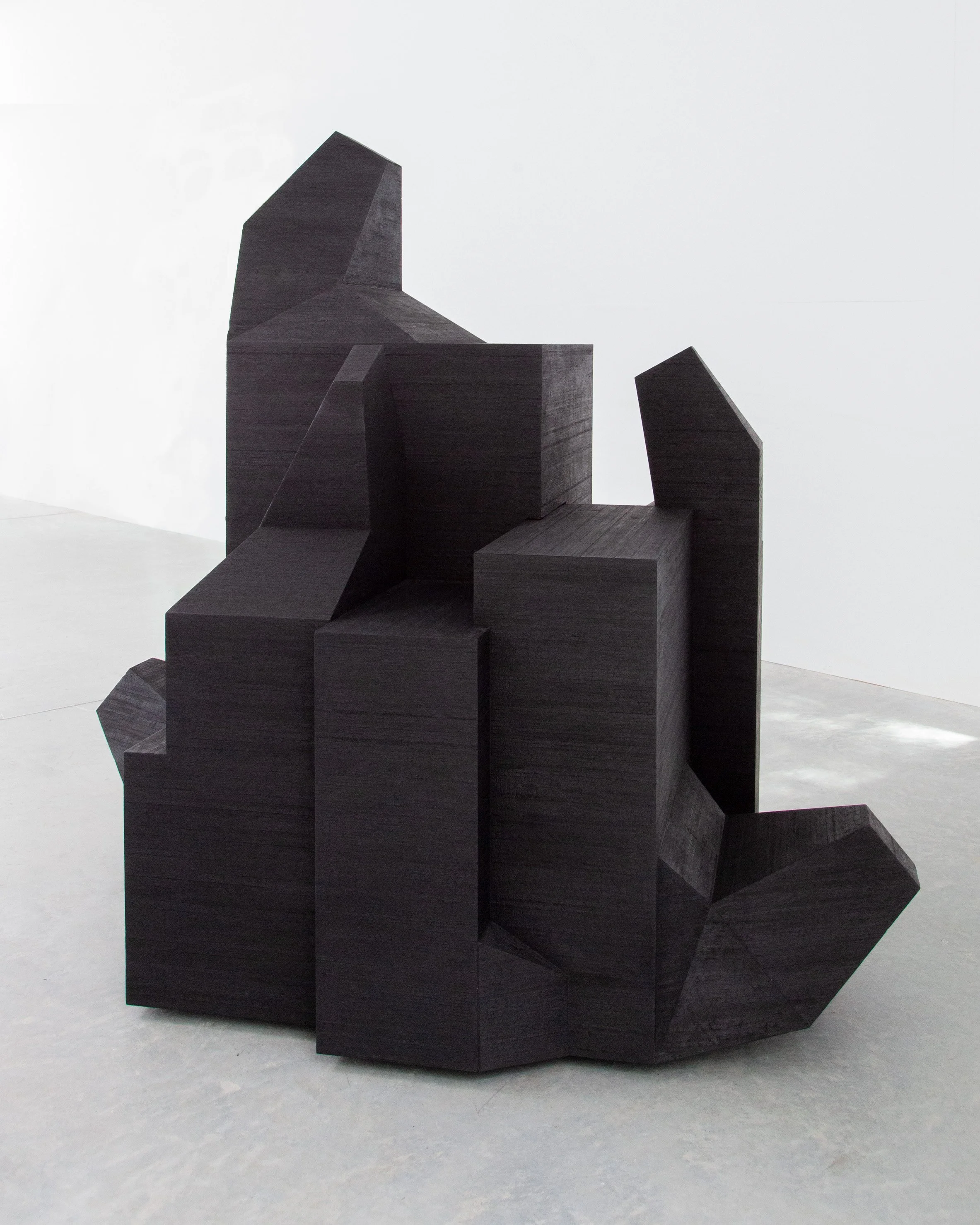   Shou Sugi Ban Sculpture,  Installation view: 'T' Space, Rhinebeck, NY, 2024 