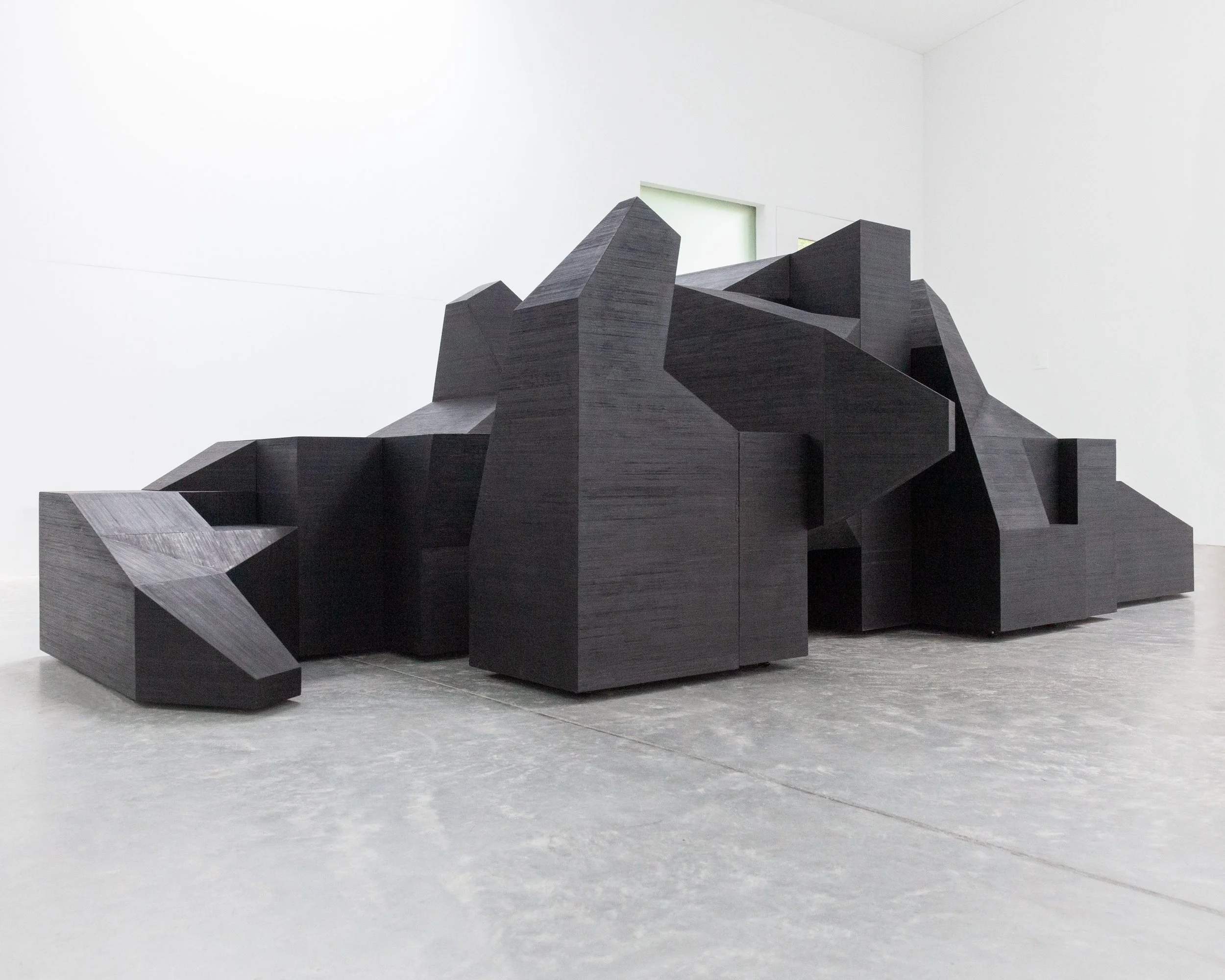   Shou Sugi Ban Sculpture,  Installation view: 'T' Space, Rhinebeck, NY, 2024 