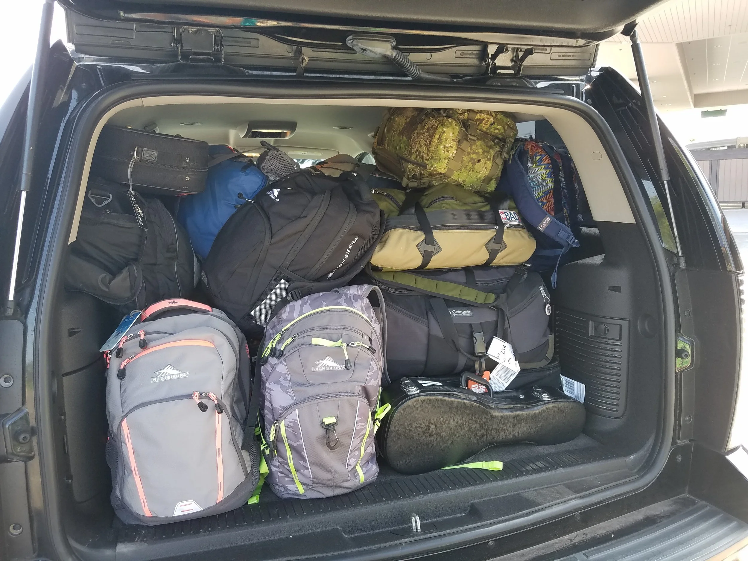 Everything barely fit!