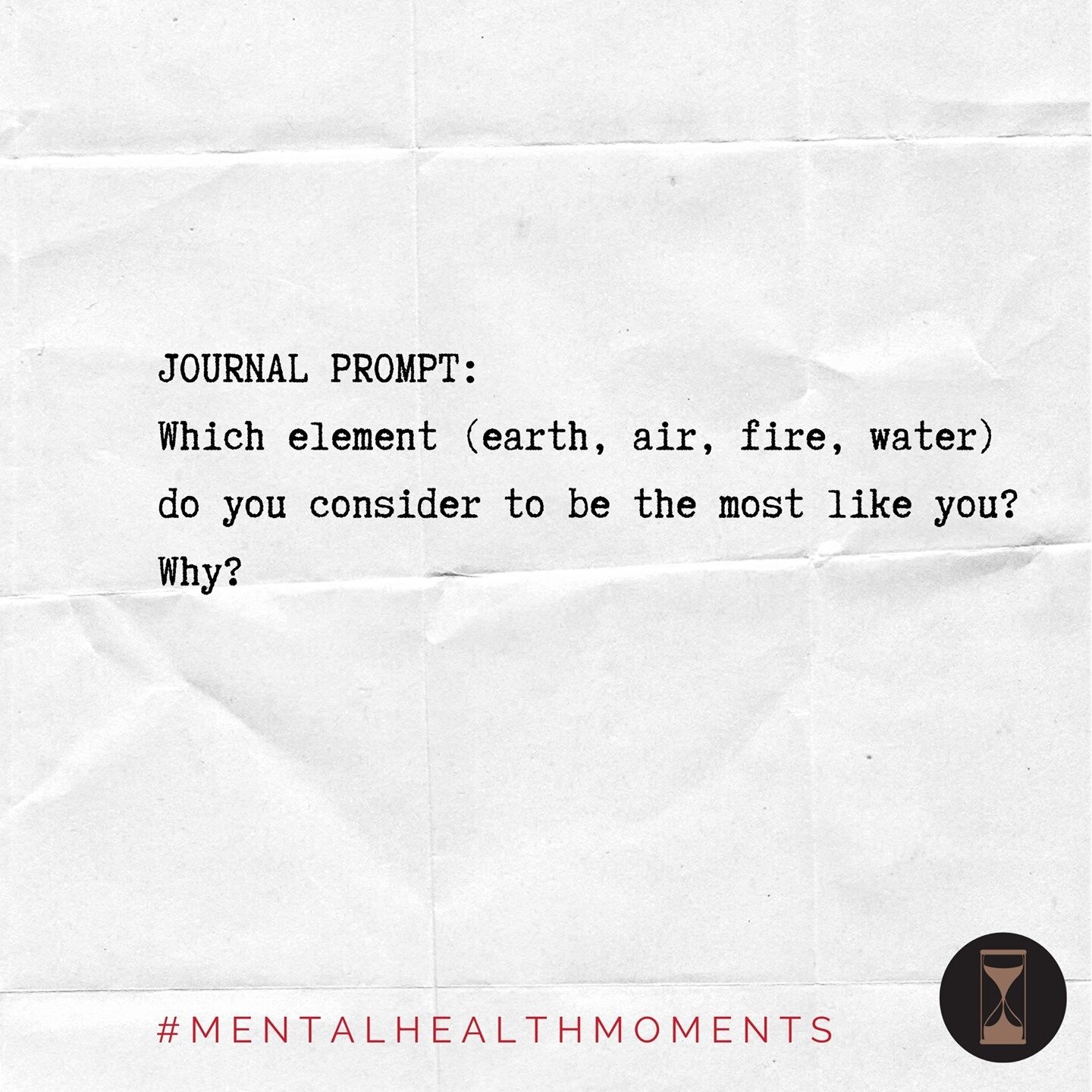 Inquiring minds want to know! Here's our second journal prompt for this internal #mentalhealthweek. #mentalhealthmoments #mentalhealth #journalprompt #behindthehourglass #hourglassmedia⁠