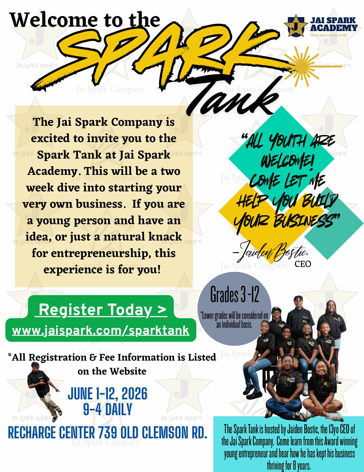 Spark Tank Young Business Leaders