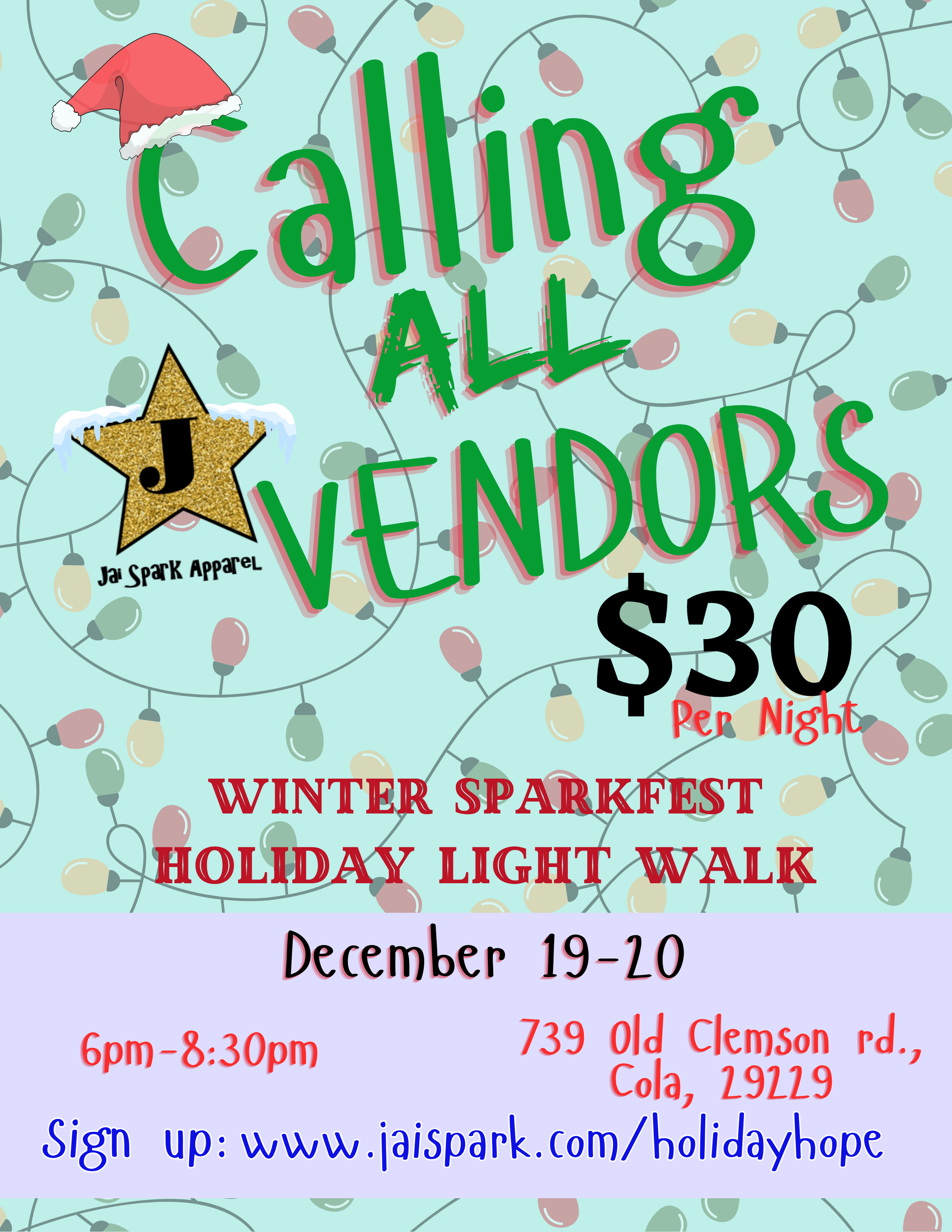 Winter Sparkfest Vendor