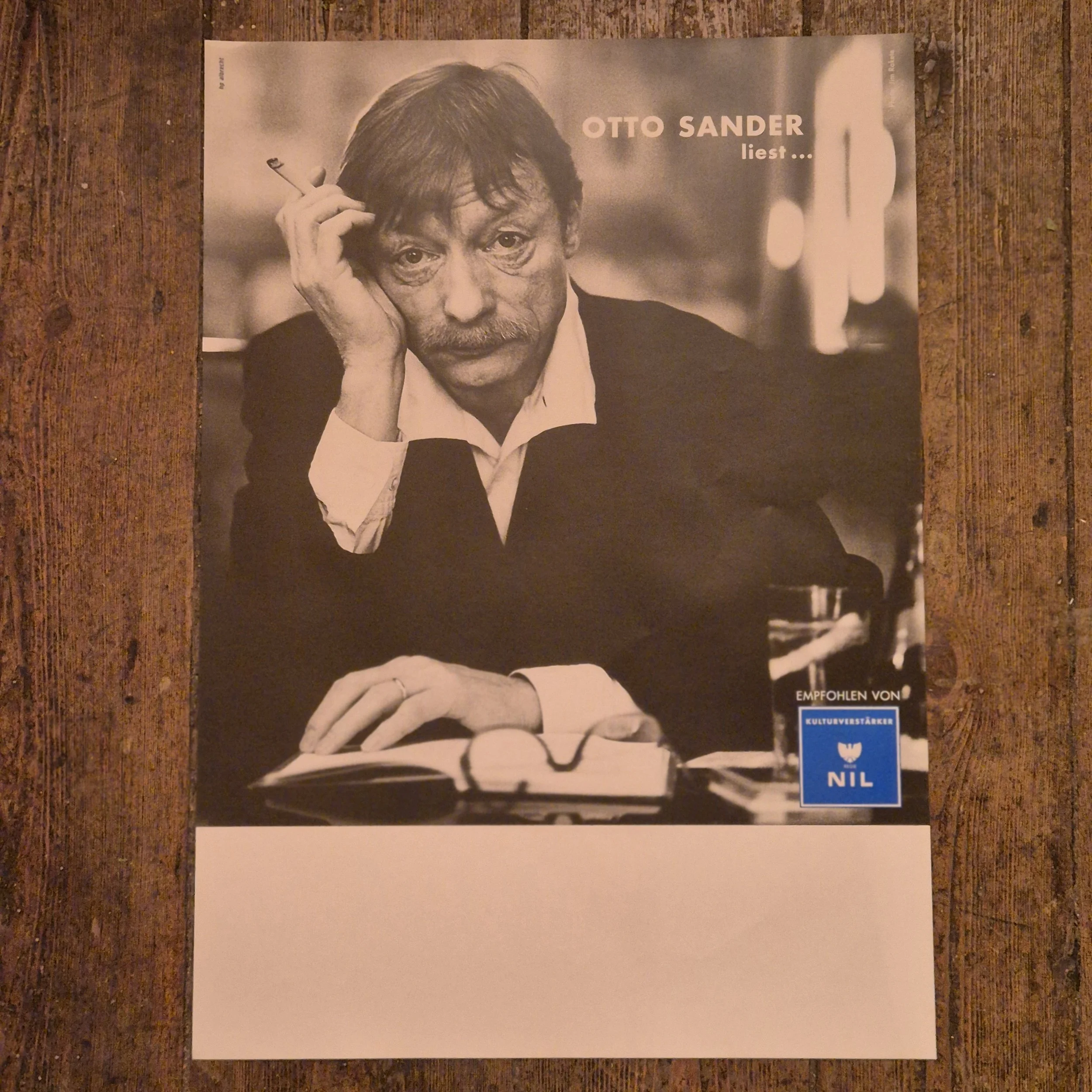 Poster Otto Sander liest...