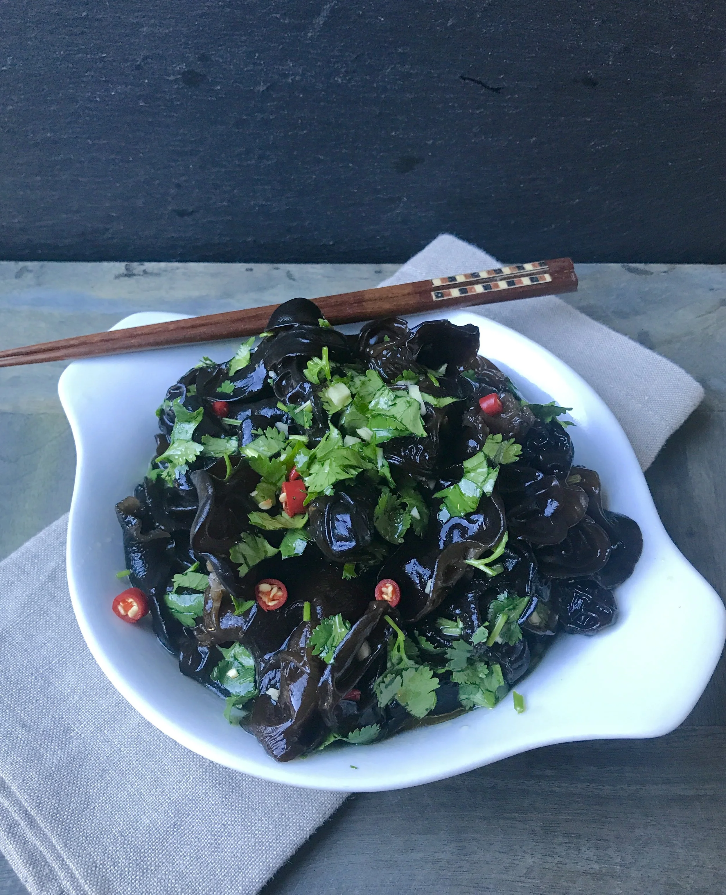 Wood Ear Mushroom Salad