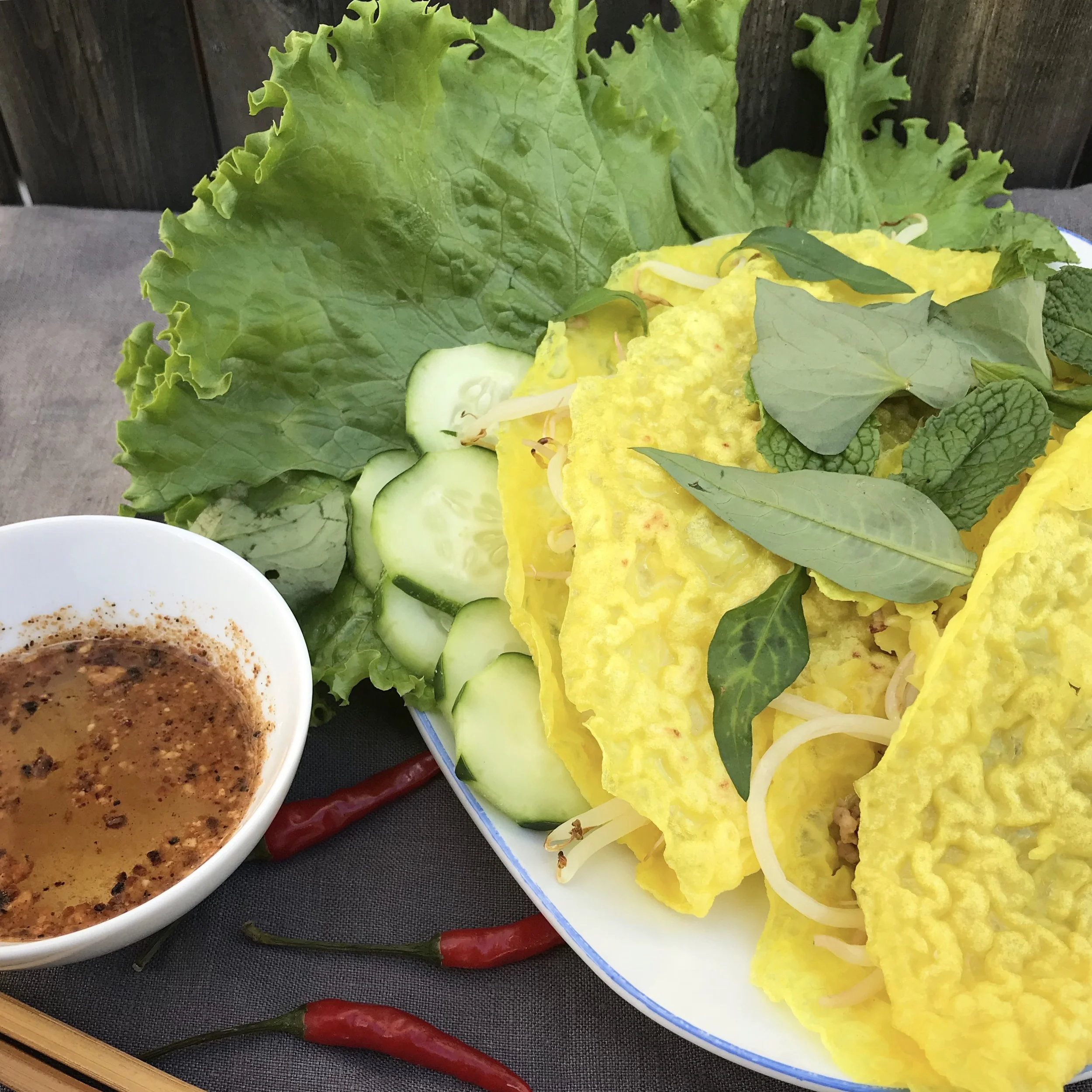 Savory Cambodian Crepe