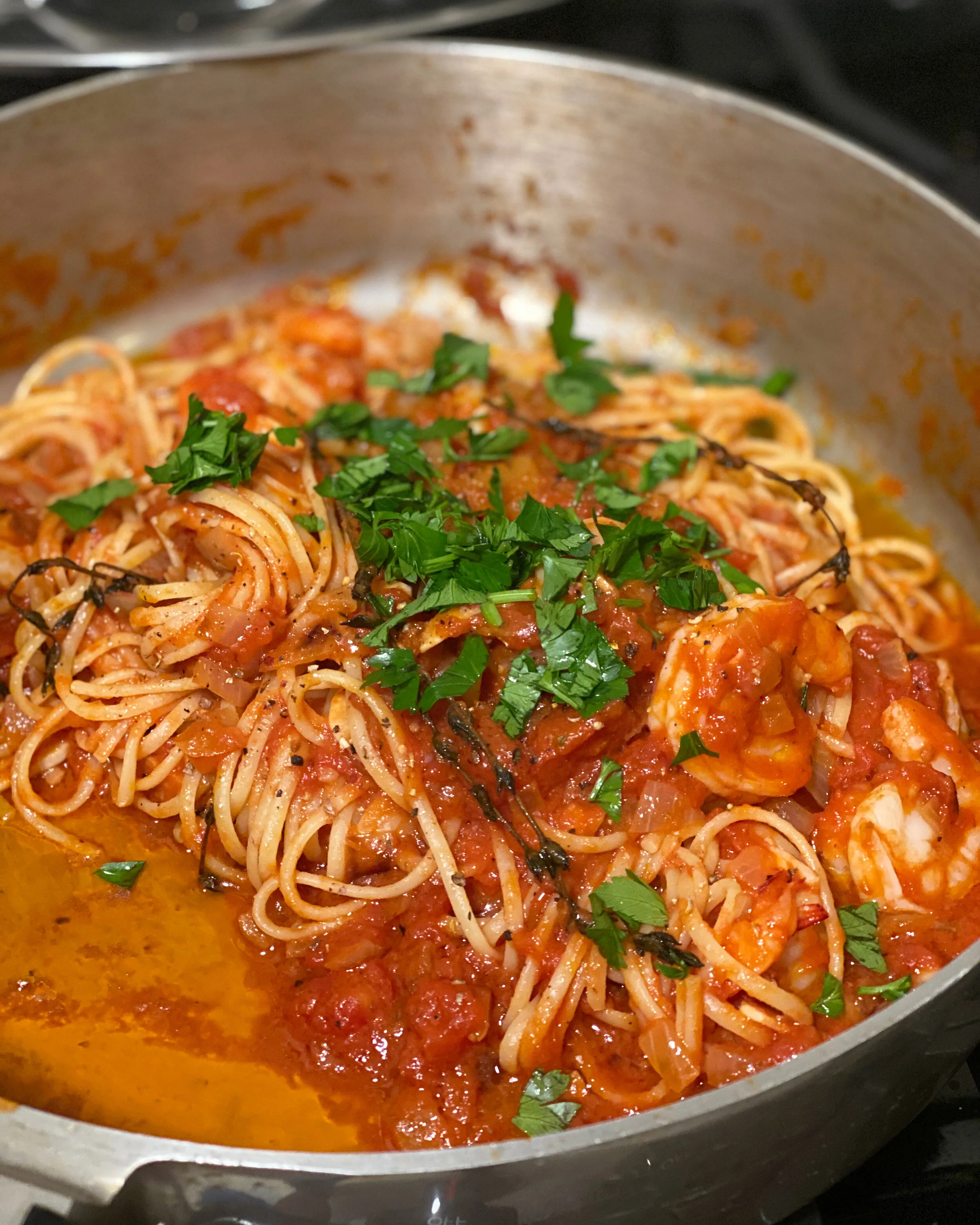 Spicy Shrimp Linguine-Fini
