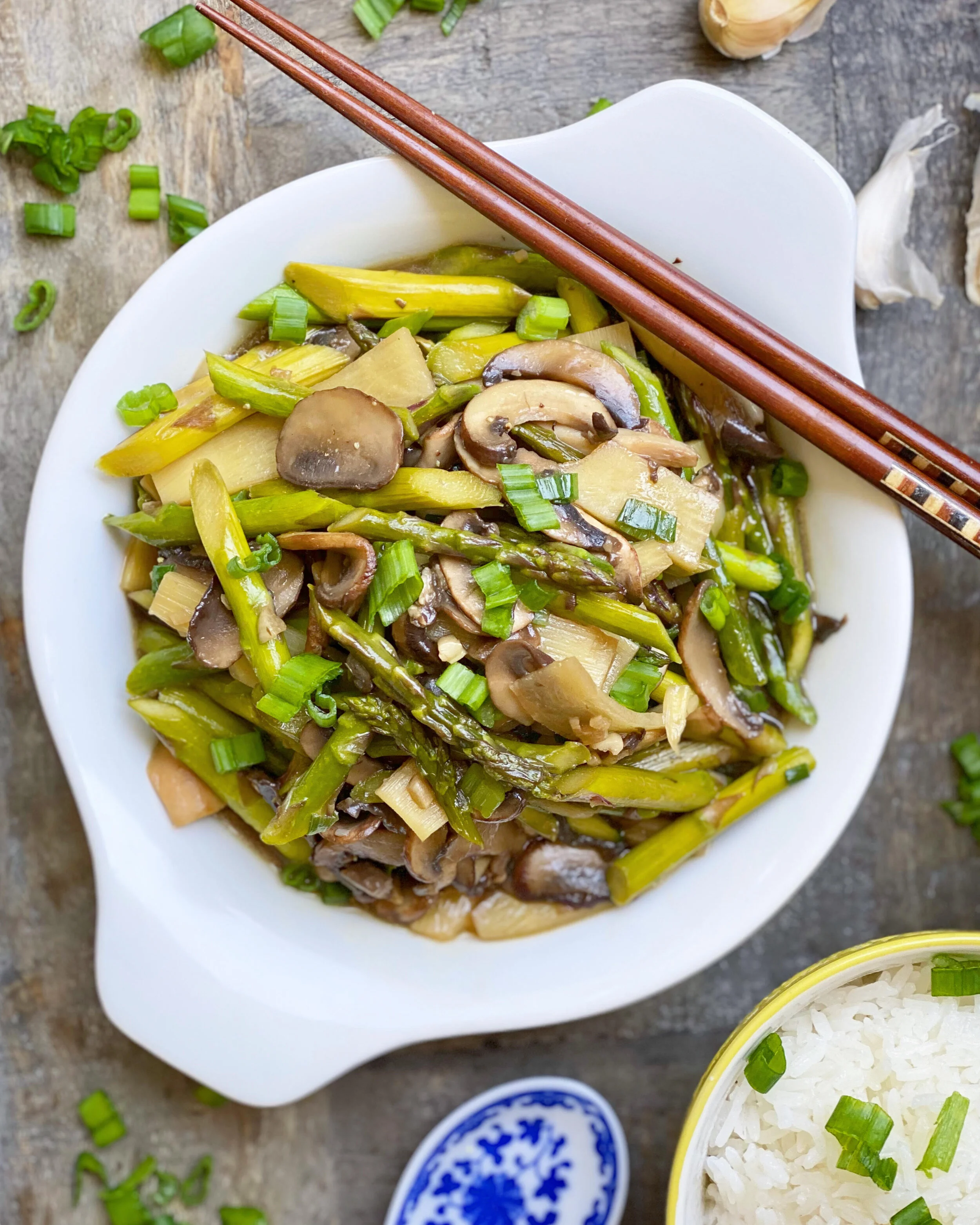 Asparagus &amp; Mushroom Stir-fry