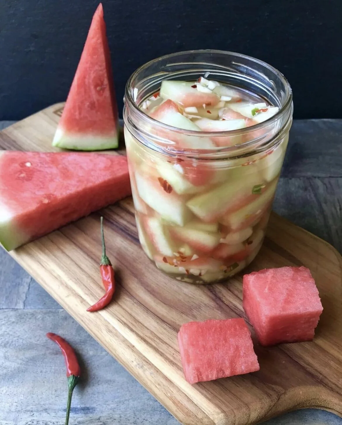 Cambodian Pickled Watermelon Rinds