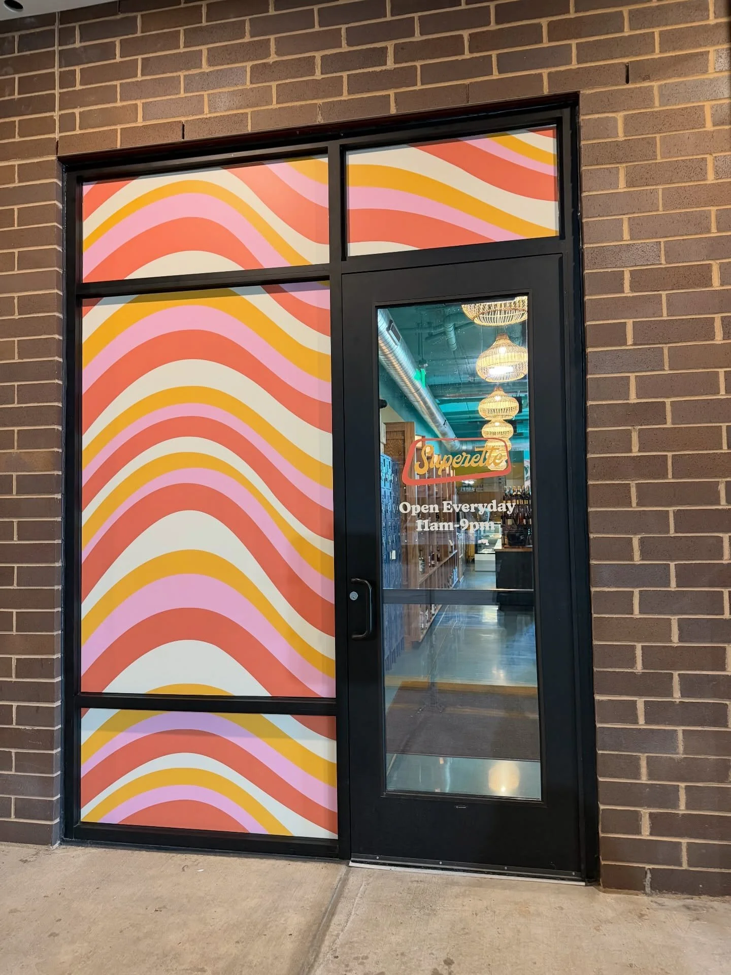 A little glow up ✨ for our parking garage store entrance&hellip; which brings me to my next point&hellip; PARKING GARAGE, covered, warm, easy, free&hellip; pull in &amp; stock up! #superettemadison #yourmintymart #bottleshopandbodega