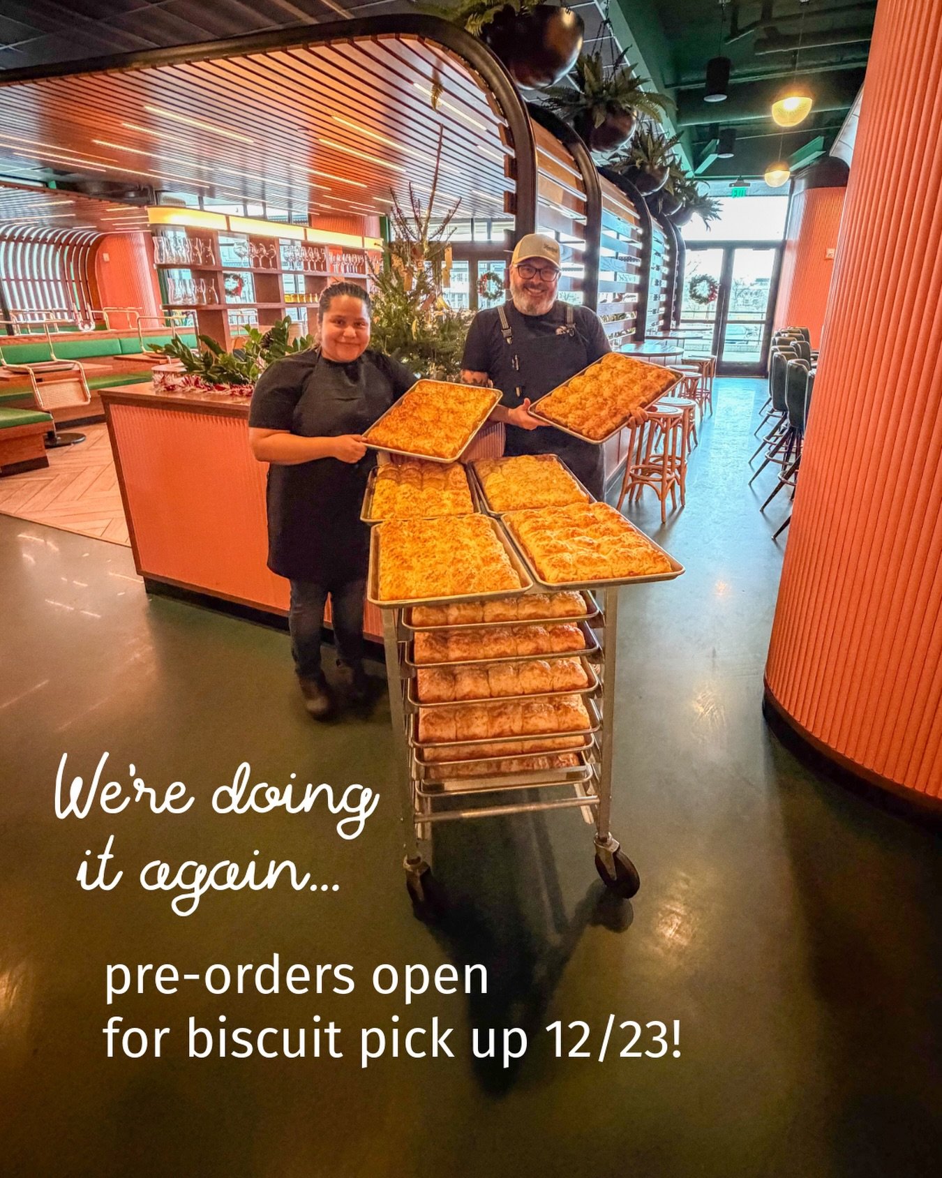 Butter our biscuits this holiday season! Pre-order half a dozen for pick up 12/23, available now on our website. #mintmarkbiscuits #mintmarkmadison #superettemadison