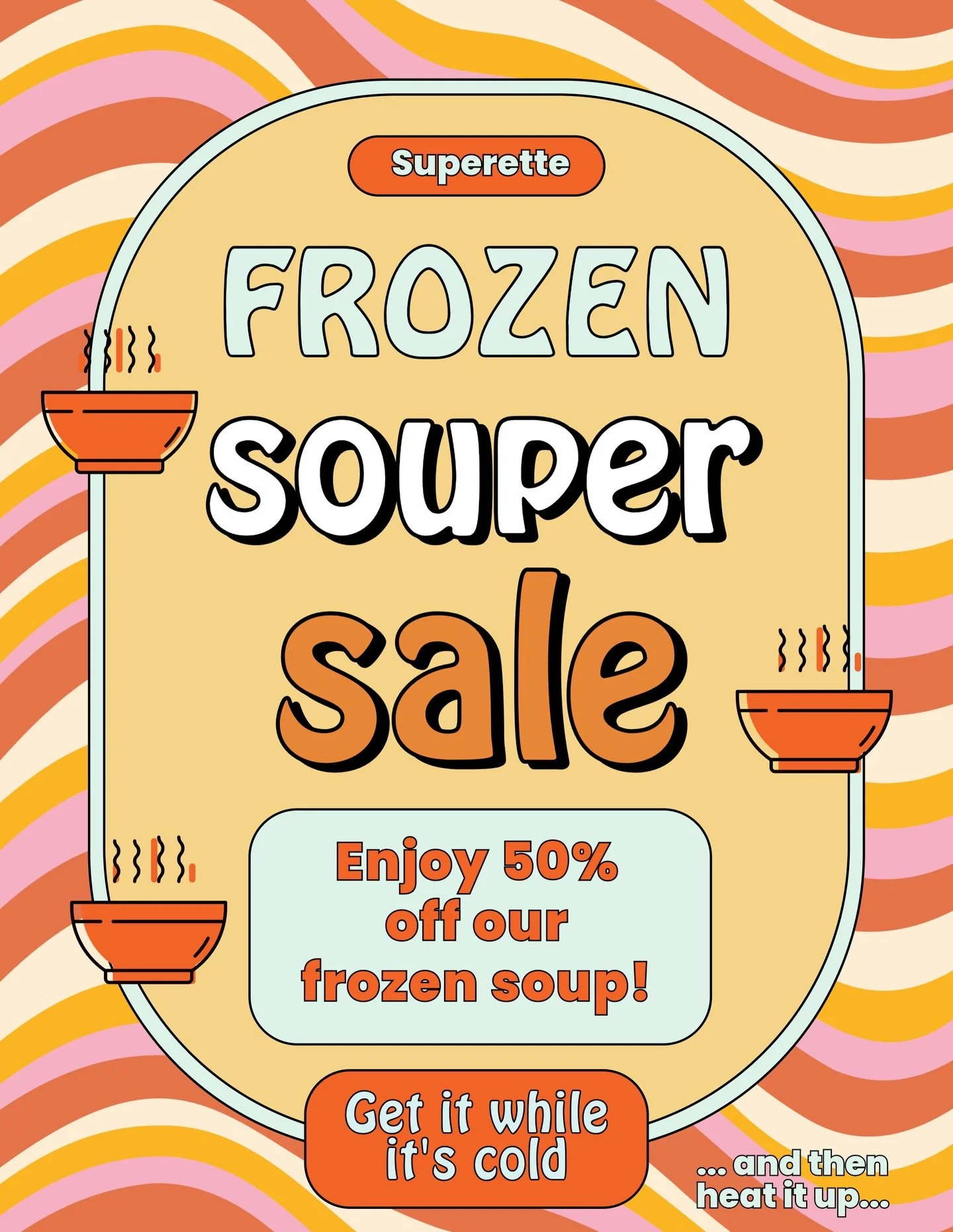 We&rsquo;re doing it again, y&rsquo;all. Starting tomorrow (Friday 2/20) and running through the weekend, all frozen soups are 50% off!!!! It&rsquo;s the coolest deal in town! We&rsquo;ll see ya soon. #superettemadison #yourmintymart #mintmarksoup #m