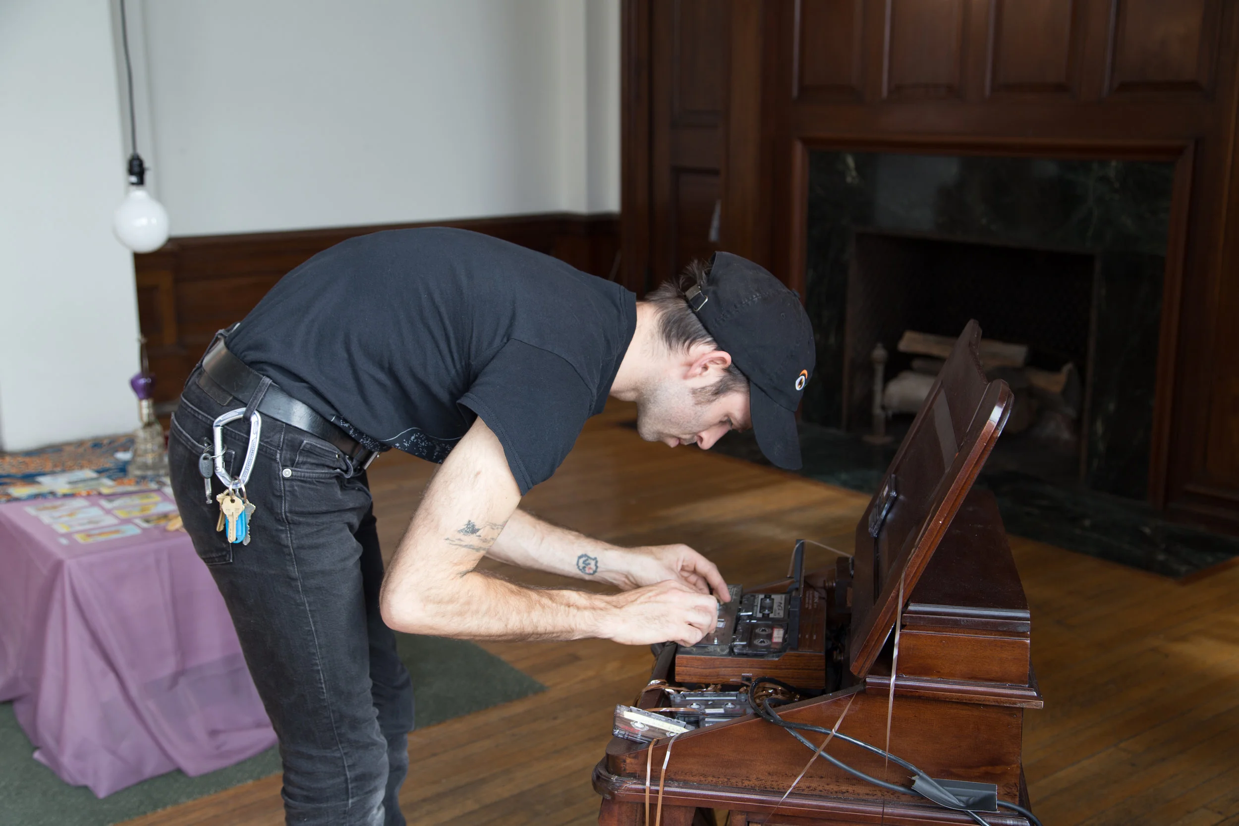 jesse messing with answering machine.jpg