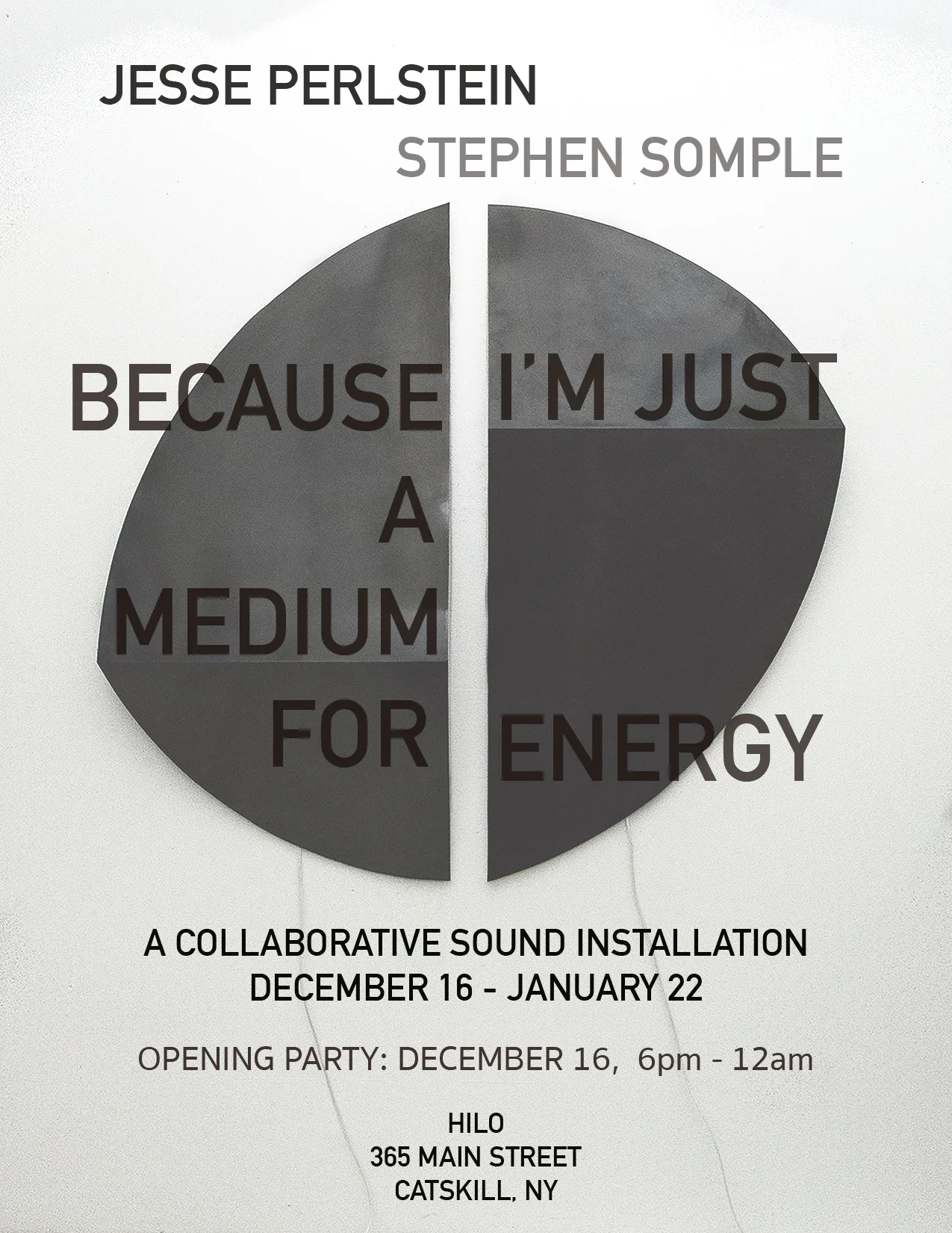 flyer for opening event (2017)