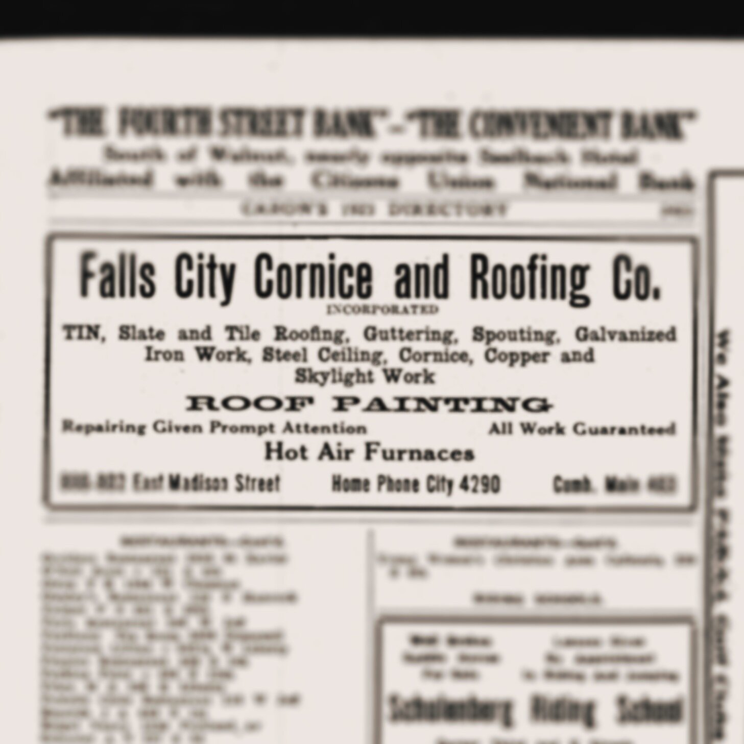 Falls City Cornice &amp; Roofing Co., Inc. (later Merrick-Kemper)