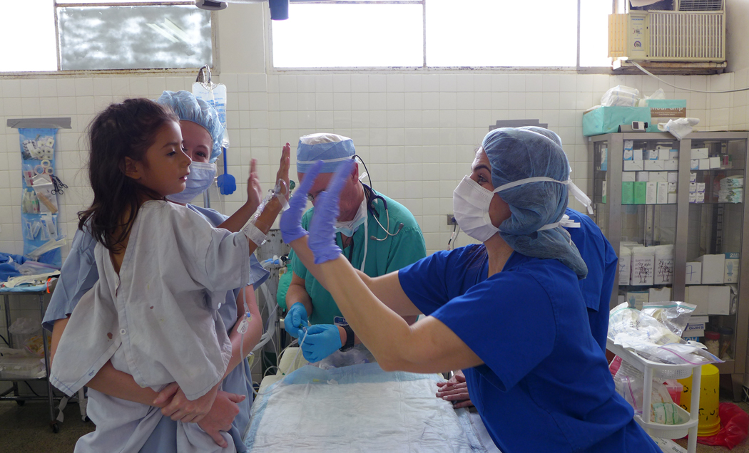 Helping a little girl smile before surgery