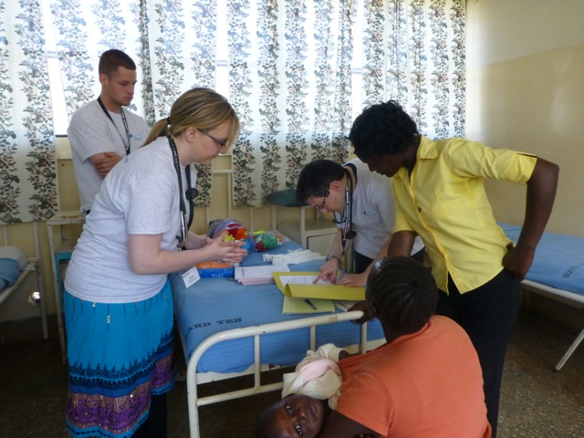 Dr. Helen Mohan evaluating a future patient.