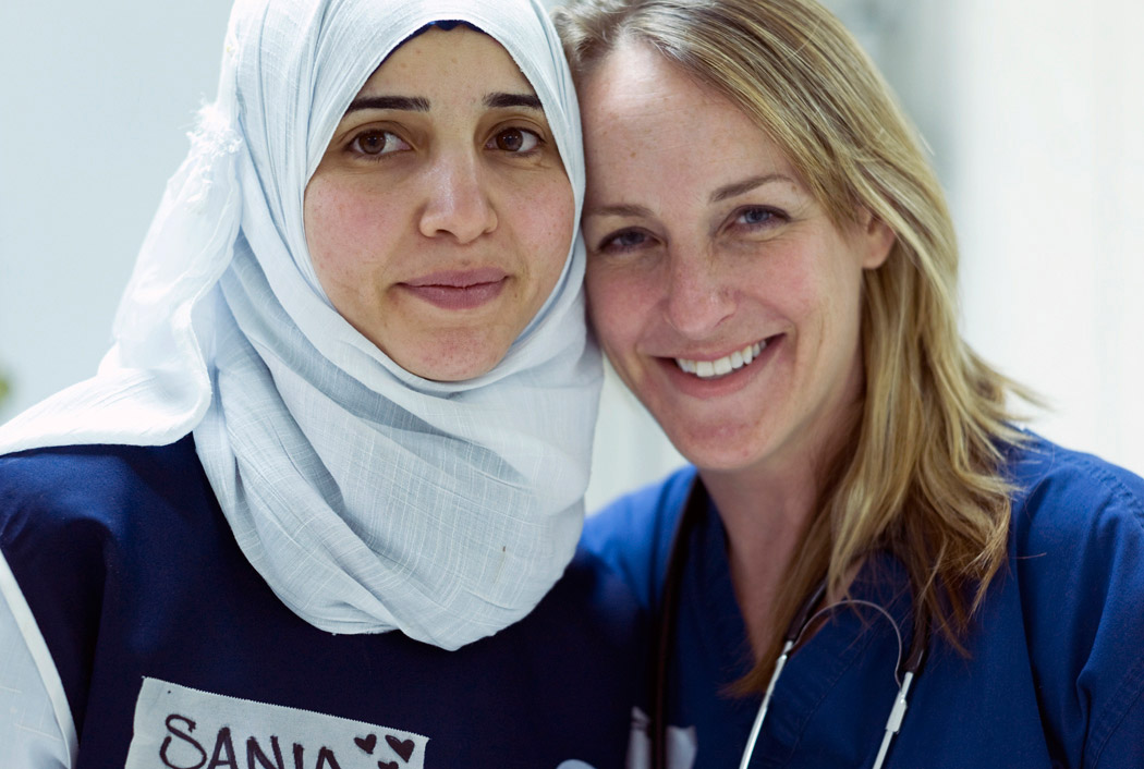 ISMS nurse Lisa and new friend Egyptian nurse Sania