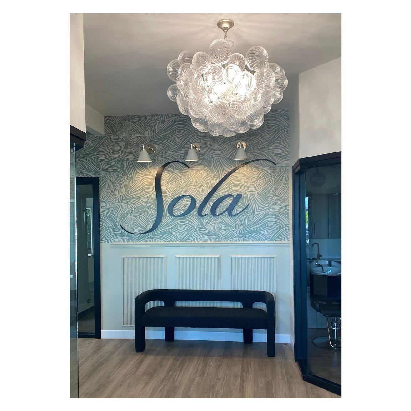 Have you ever walked into a space and just felt instantly happy?  That was one of my goals for the newest Sola Salon Studio in the Kansas City Plaza neighbourhood.  I wanted to create a beautiful and functional space that inspires creativity.  When y